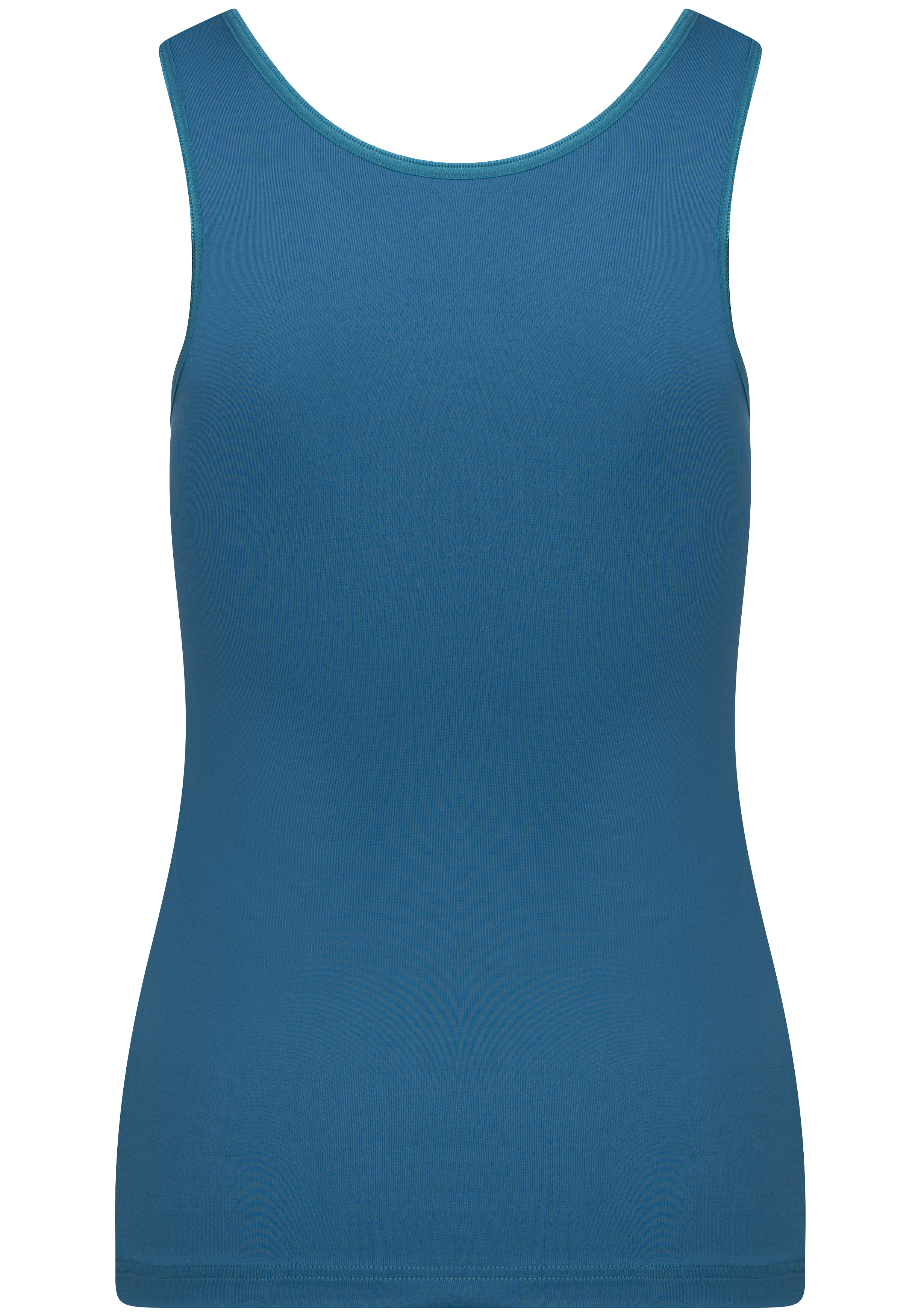 RJ Bodywear Pure Color dames top (1-pack), hemdje met brede banden, petrol