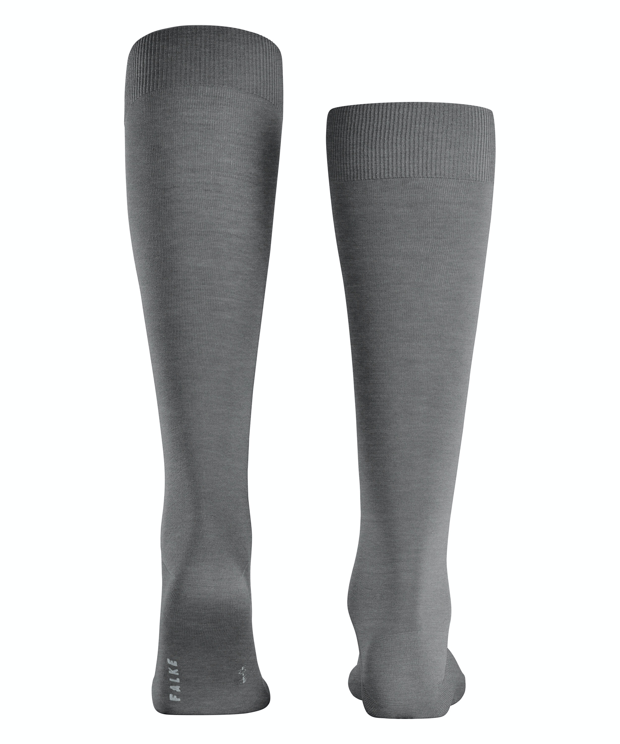 FALKE ClimaWool heren kniekousen, grijs (light greymel.)