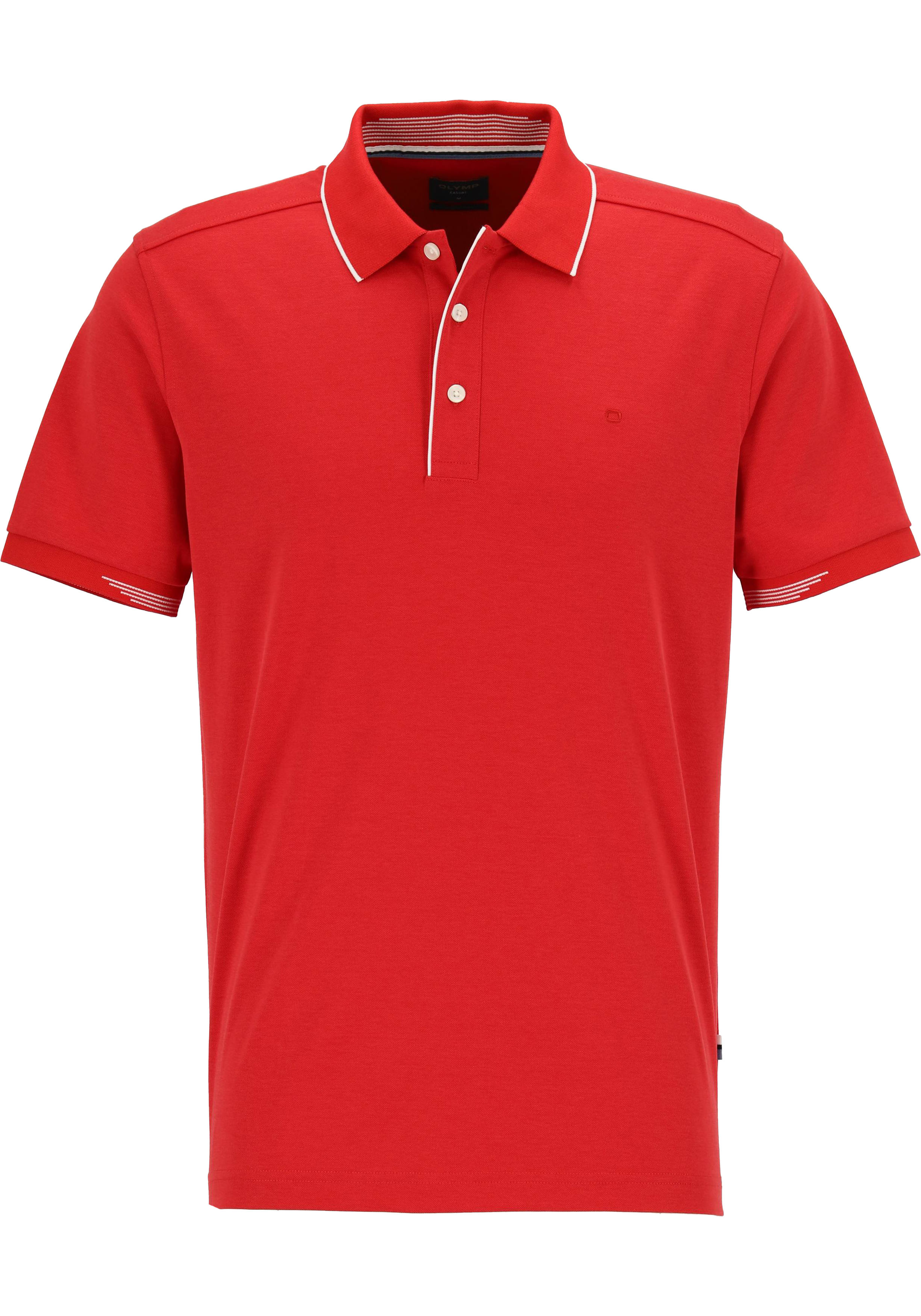 OLYMP Polo Casual, modern fit polo, rood