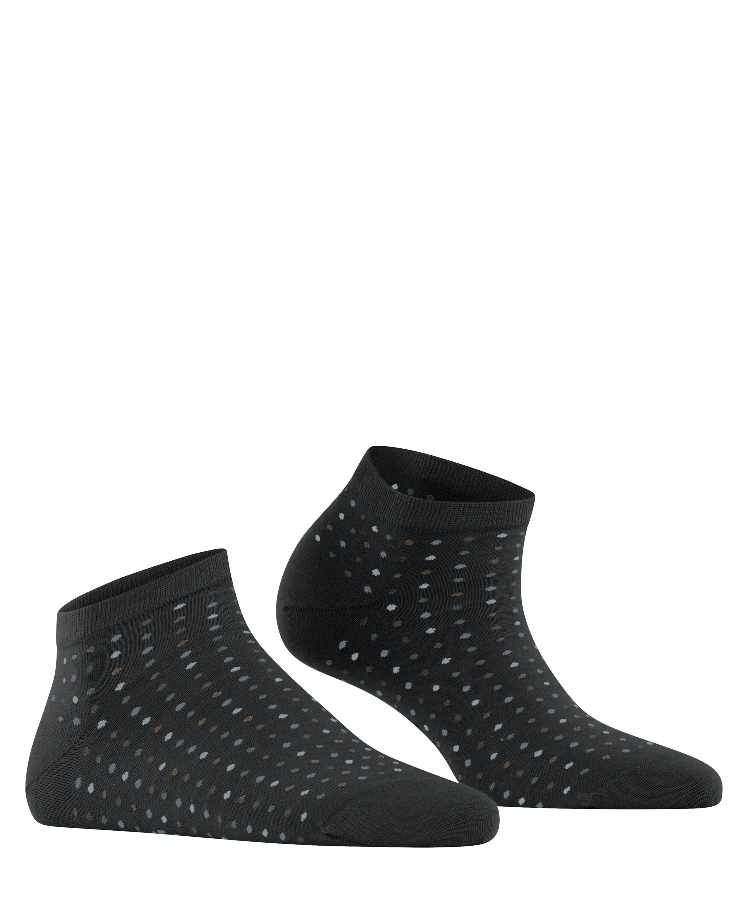 FALKE Multispot dames sneakersokken, zwart (black)