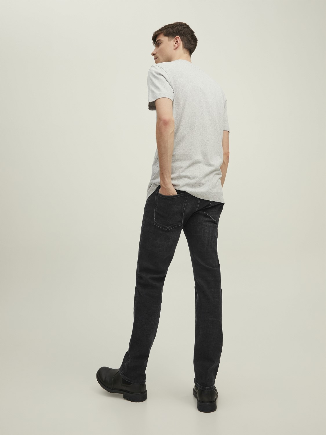 JACK & JONES Mike Original Jos regular fit, heren jeans, zwart denim