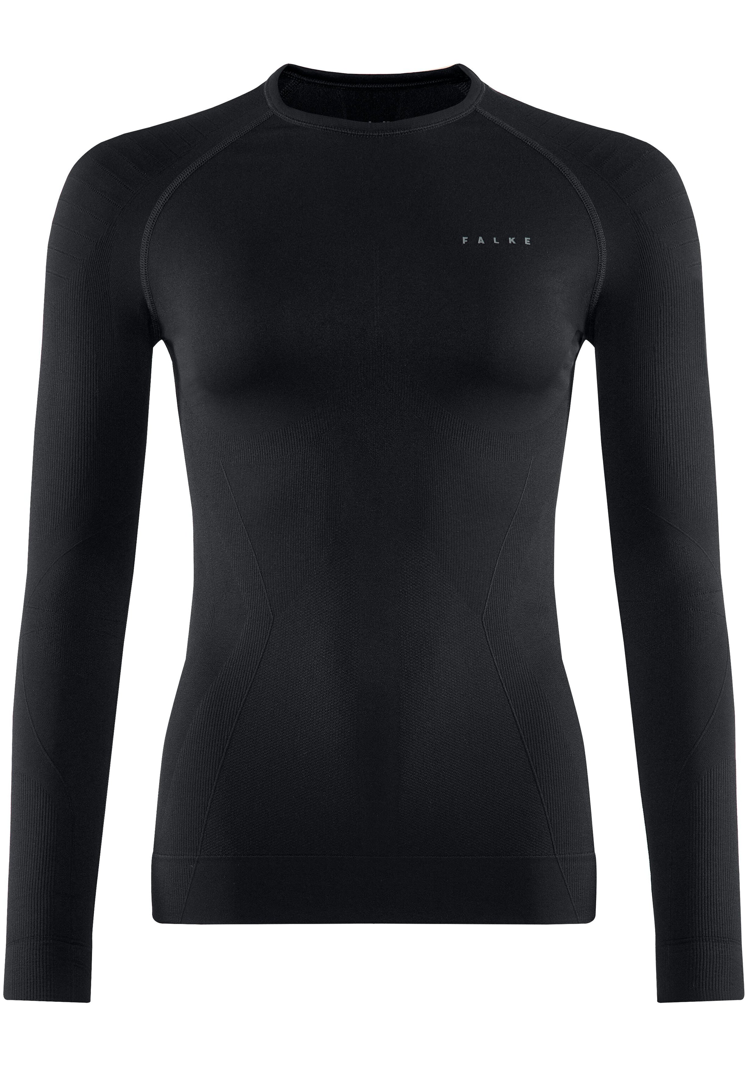 FALKE dames lange mouw shirt Maximum Warm, thermoshirt, zwart (black)