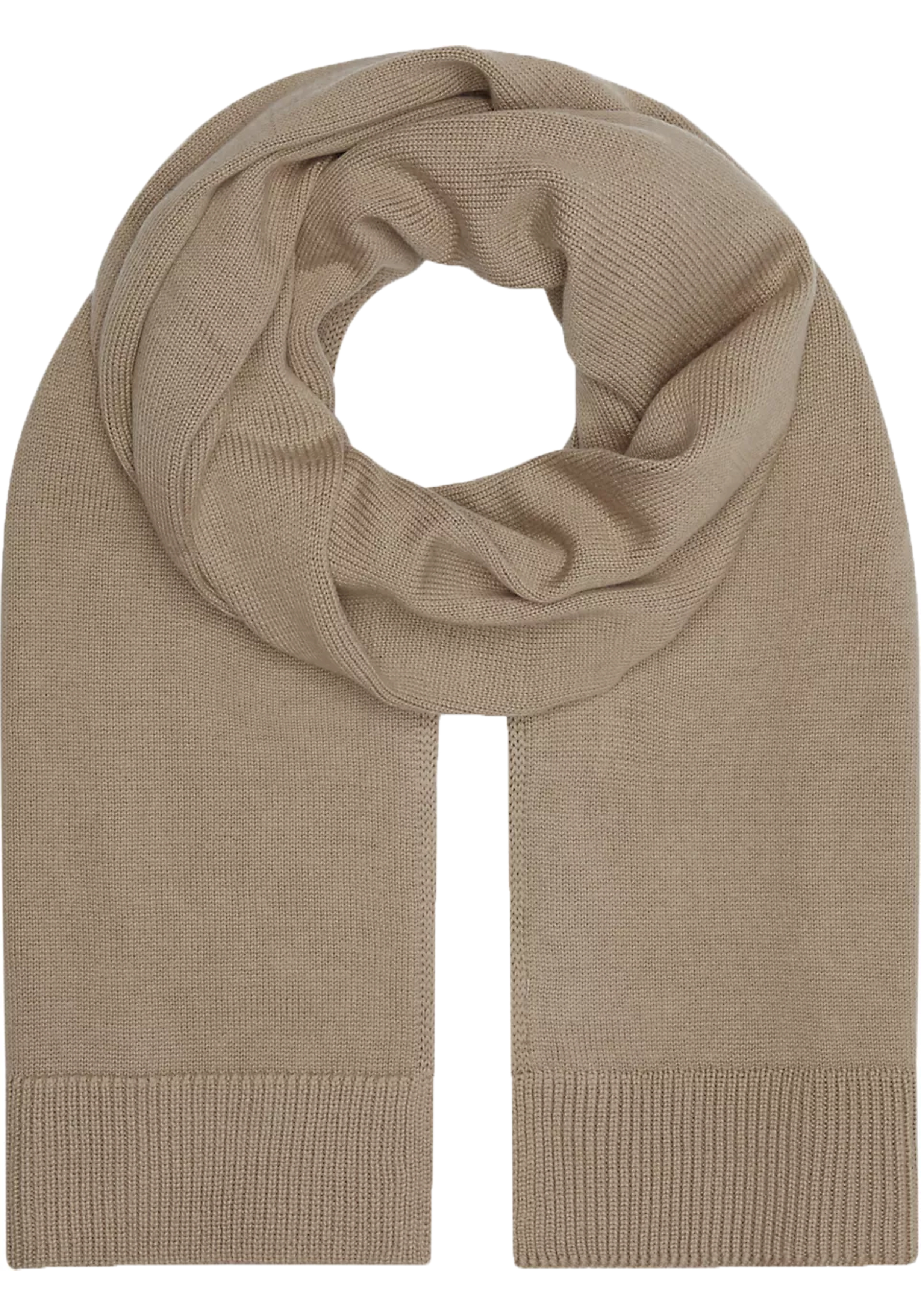 Calvin Klein sjaal, monologo patch scarf, beige