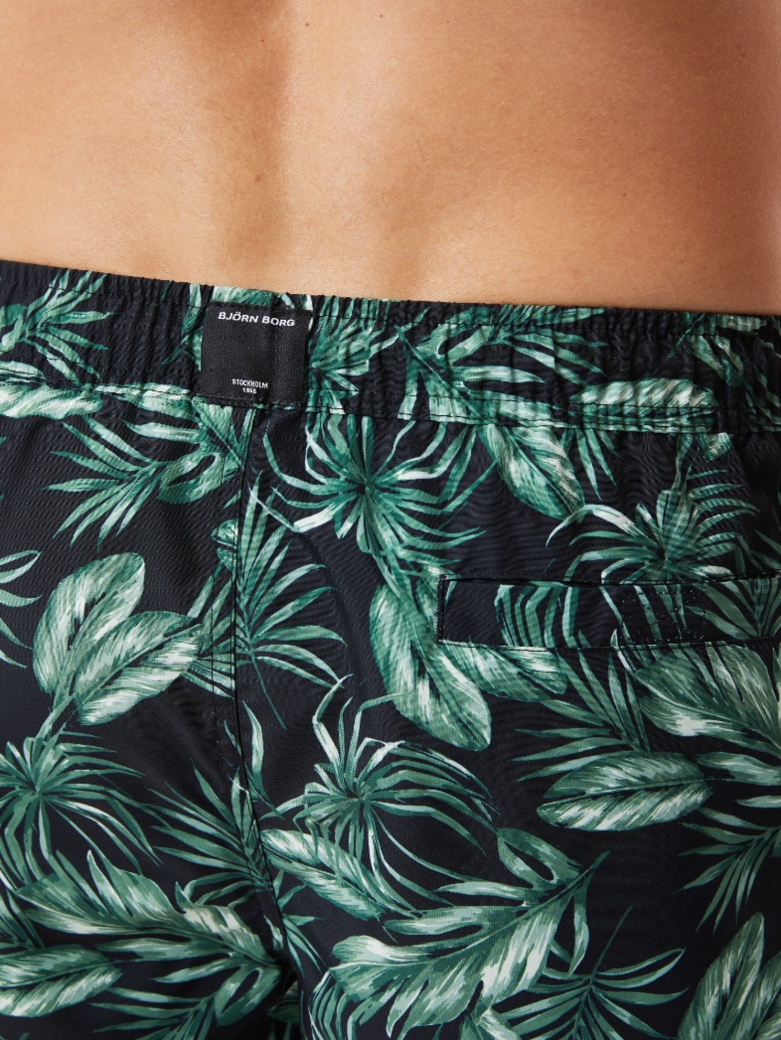 Bjorn Borg Print Swim Shorts, heren zwembroek, bladeren print