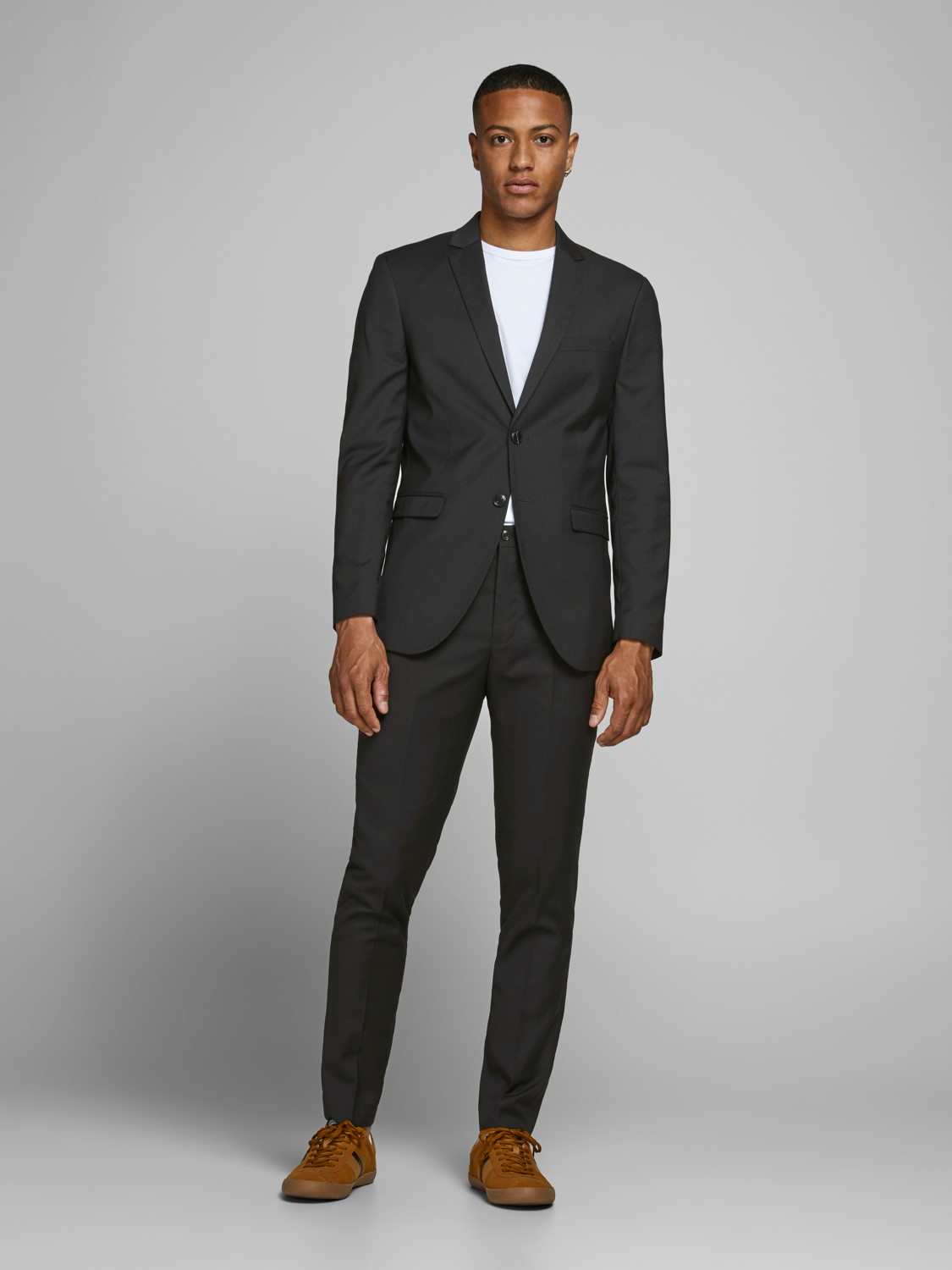 JACK & JONES Franco Trouser slim fit, heren pantalon, zwart