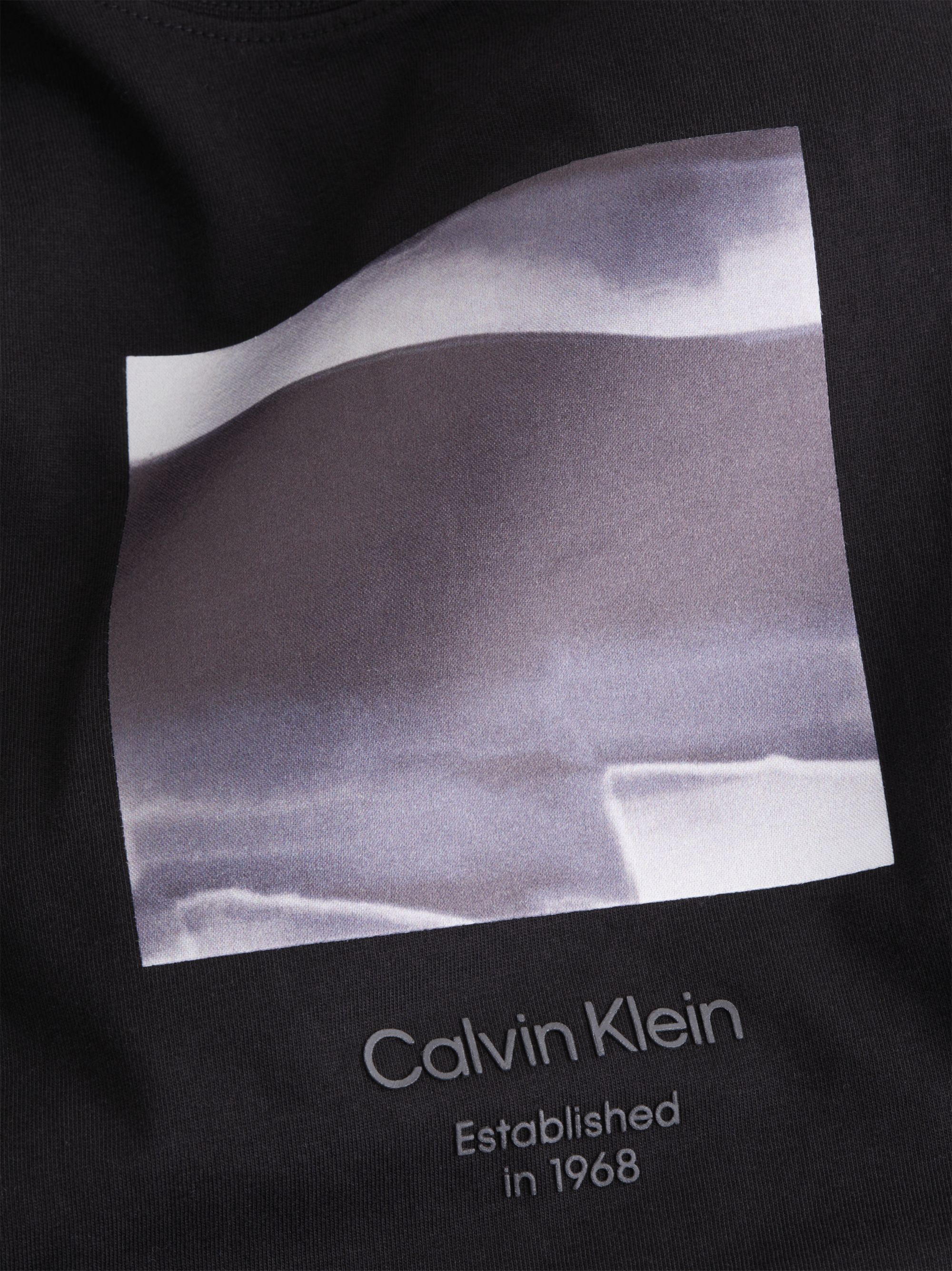 Calvin Klein Diffused Graphic T-shirt, heren T-shirt korte mouw O-hals, zwart dessin