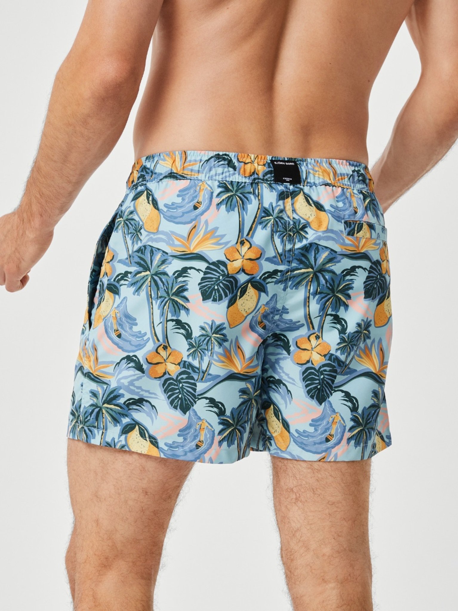 Bjorn Borg Print Swim Shorts, heren zwembroek, citroenen print