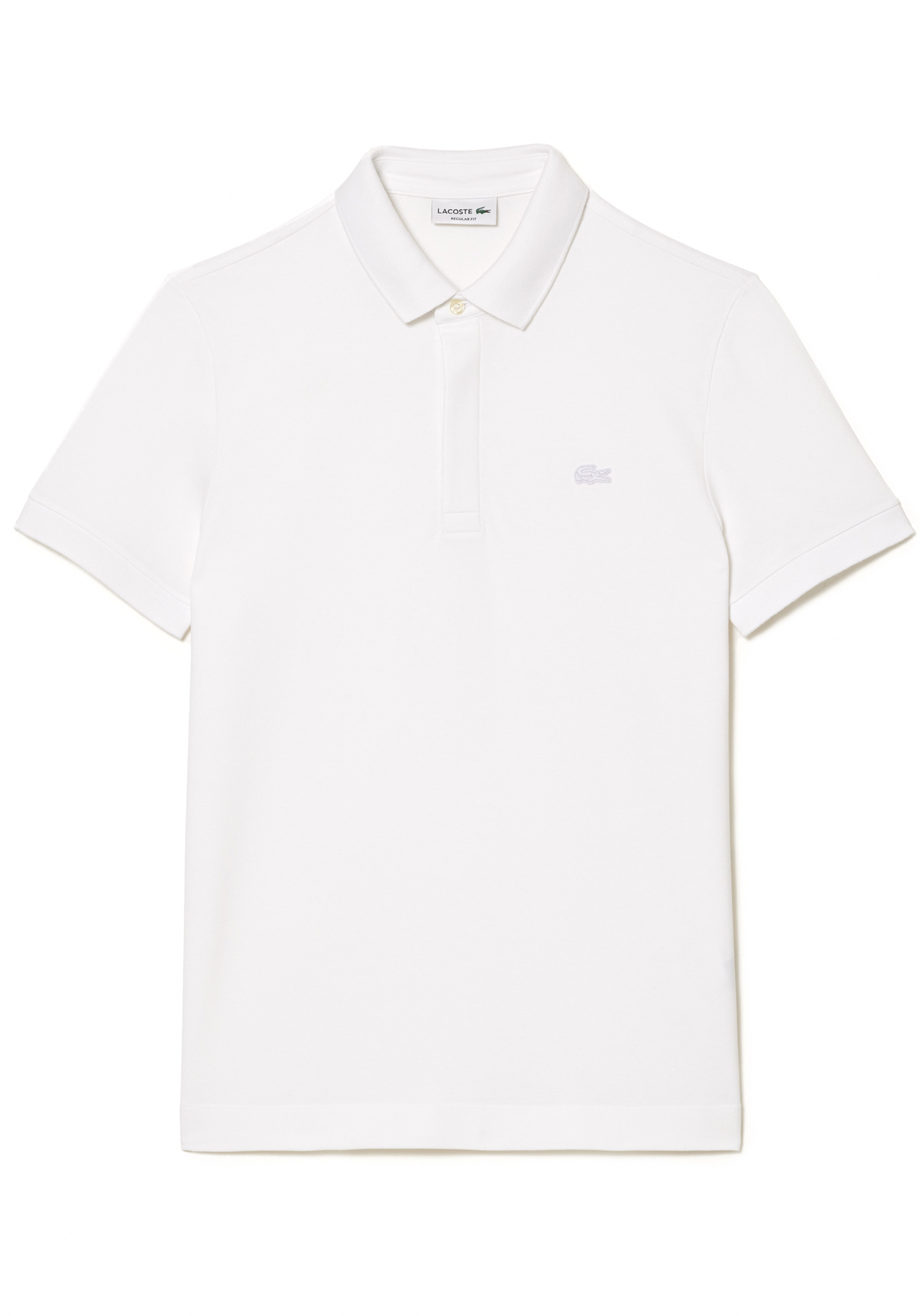 Lacoste Paris Stretch Pique Polo Regular Fit, wit