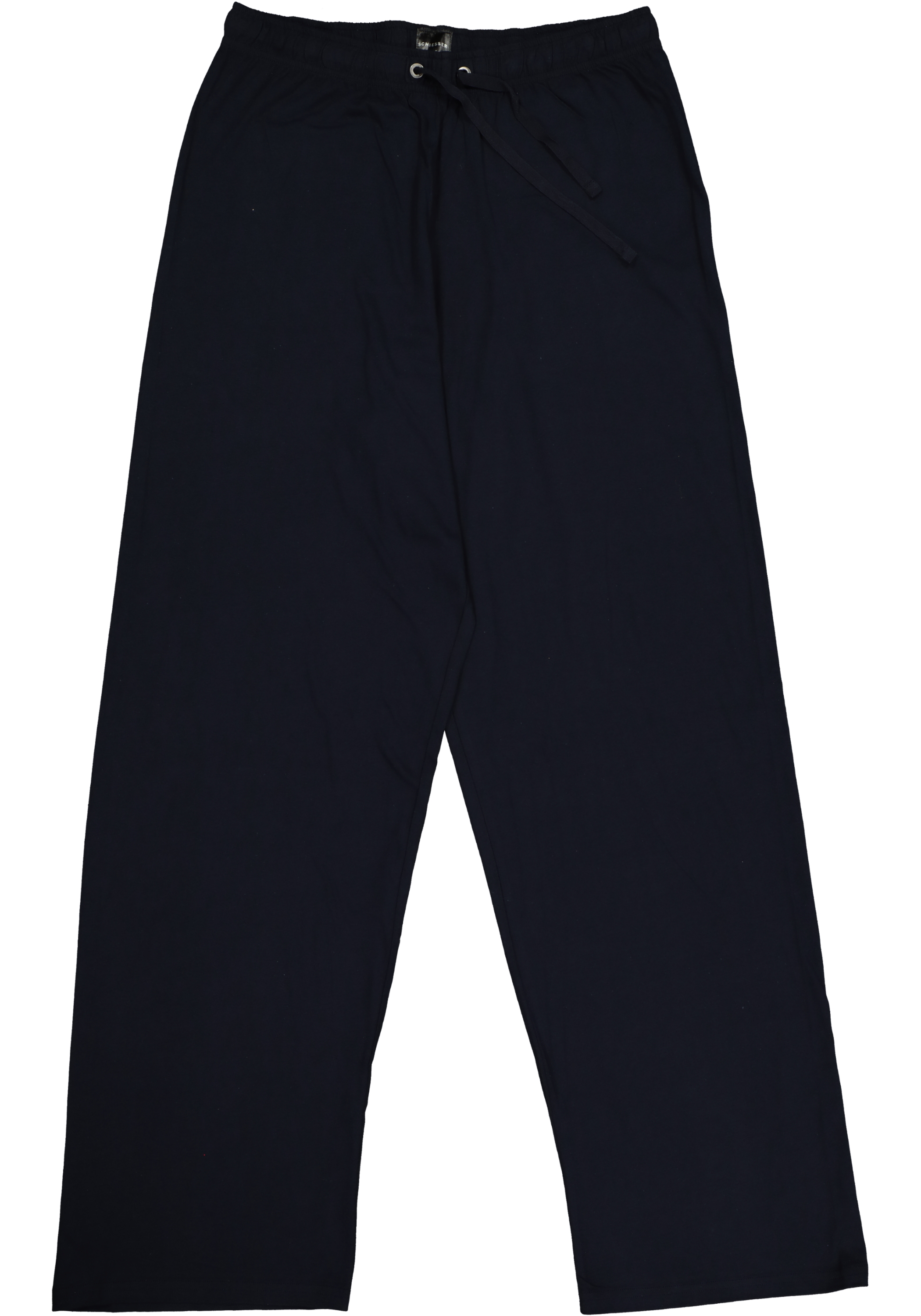 SCHIESSER heren pyjama, V-hals, blauw met wit gestreept