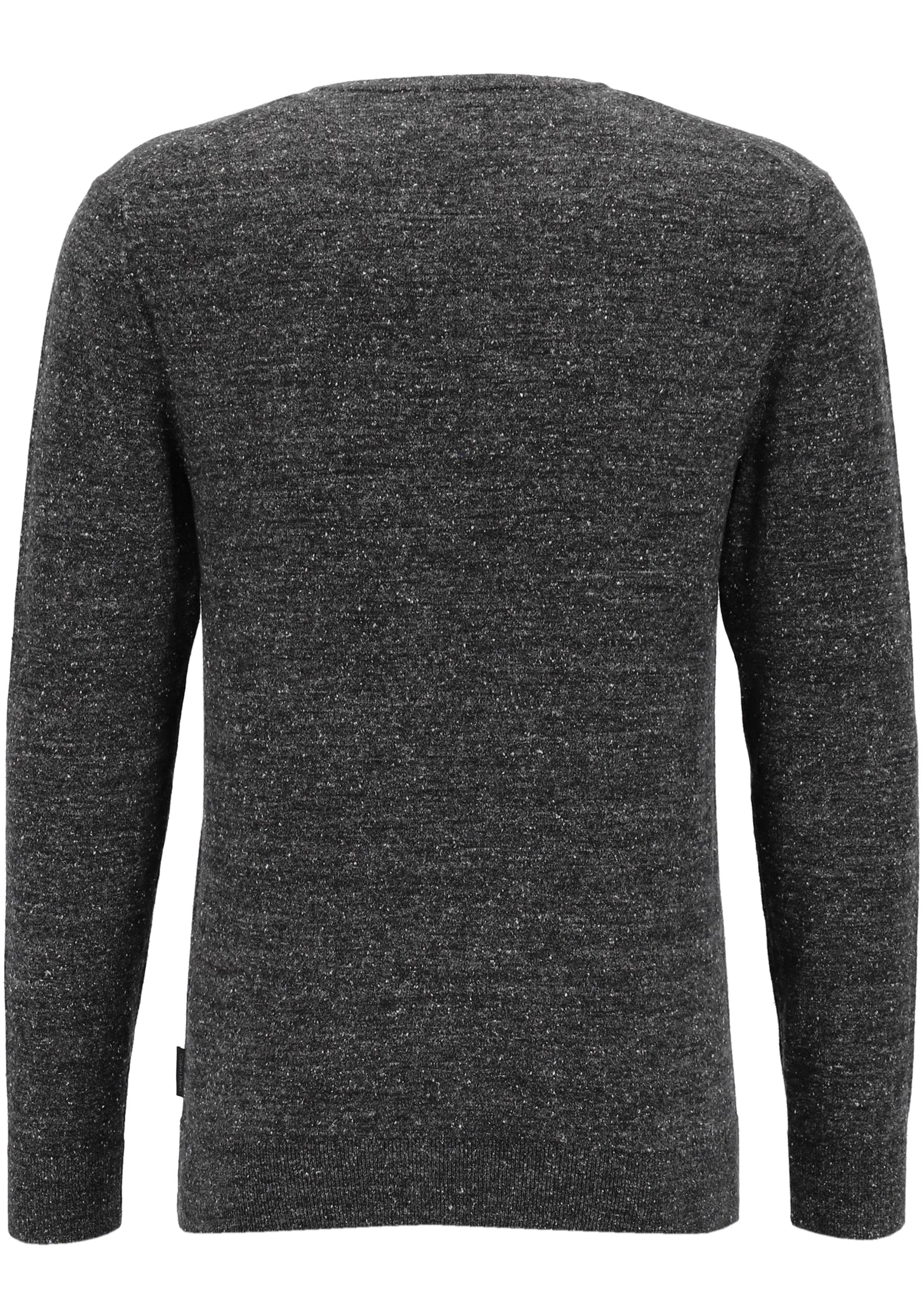 Calvin Klein heren pullover katoen met kasjmier, zwart