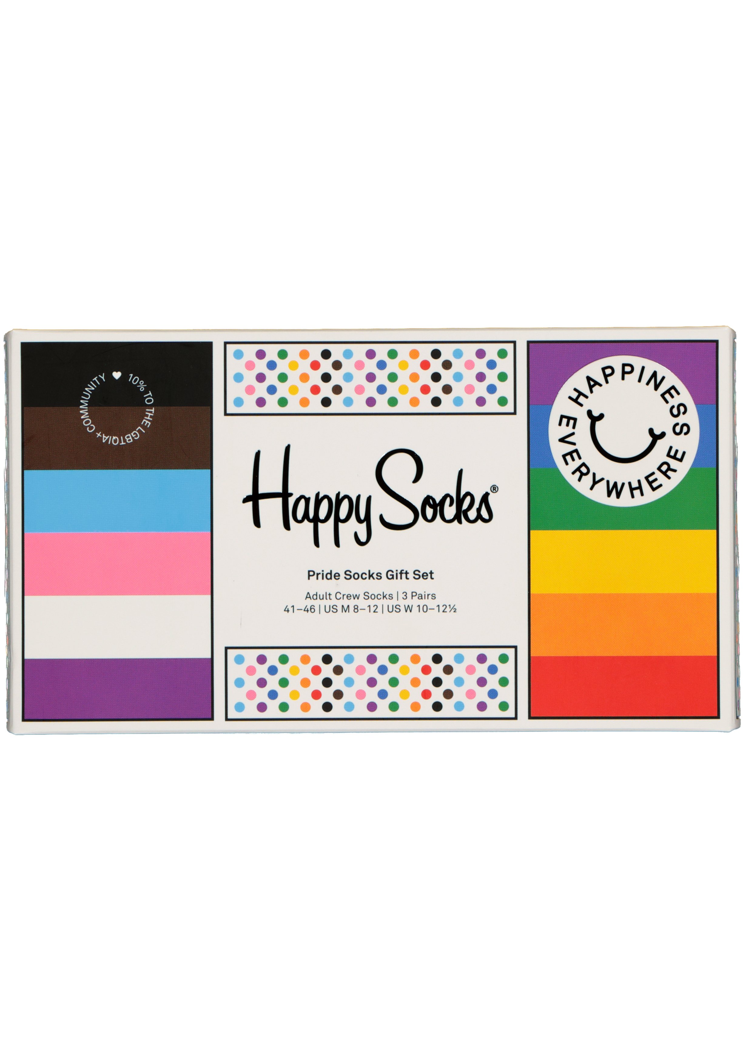 Happy Socks Pride Socks Gift Set (3-pack), unisex sokken in cadeauverpakking