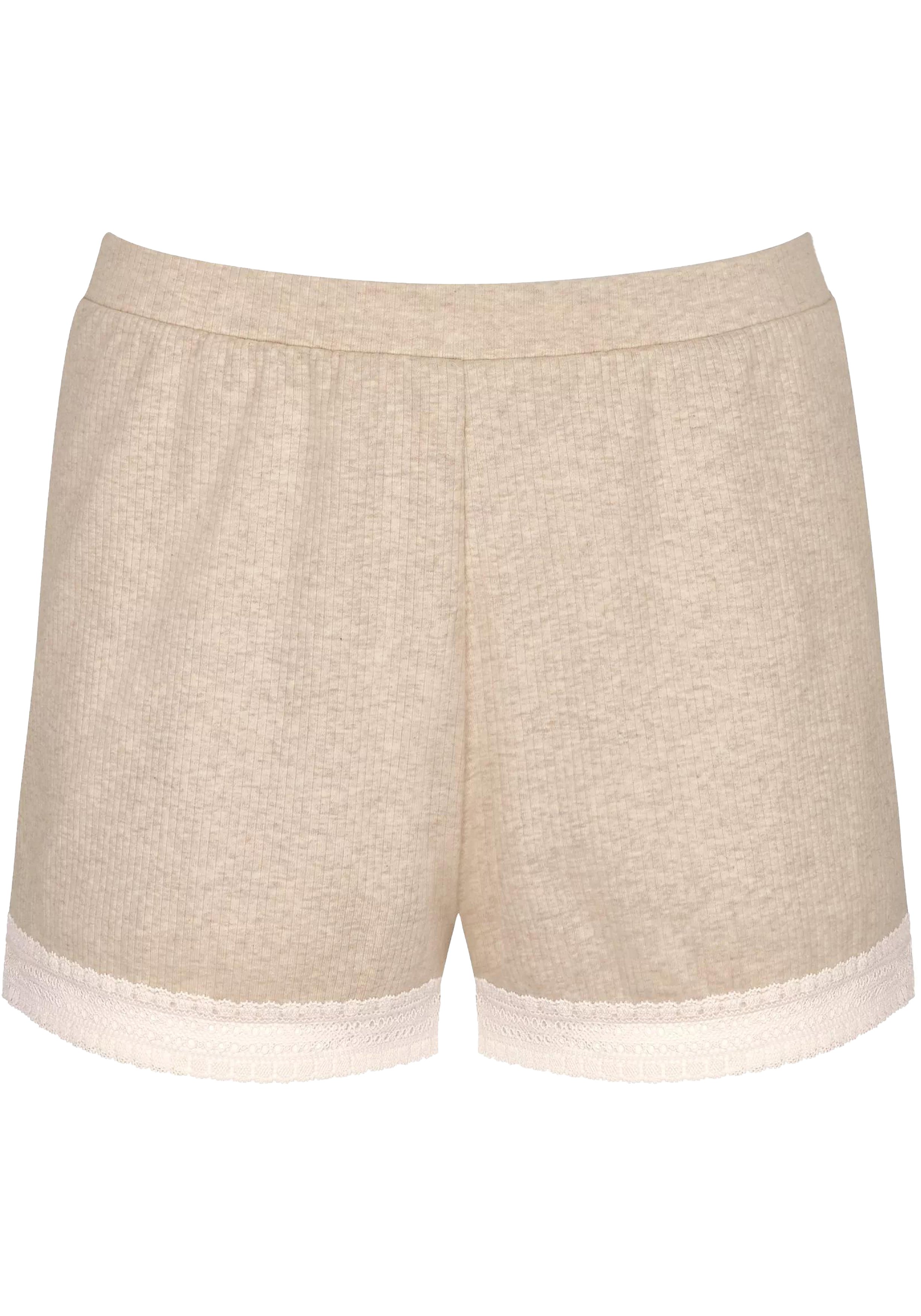 Sloggi Women GO Ribbed Short (1-pack), dames boxer, beige melange