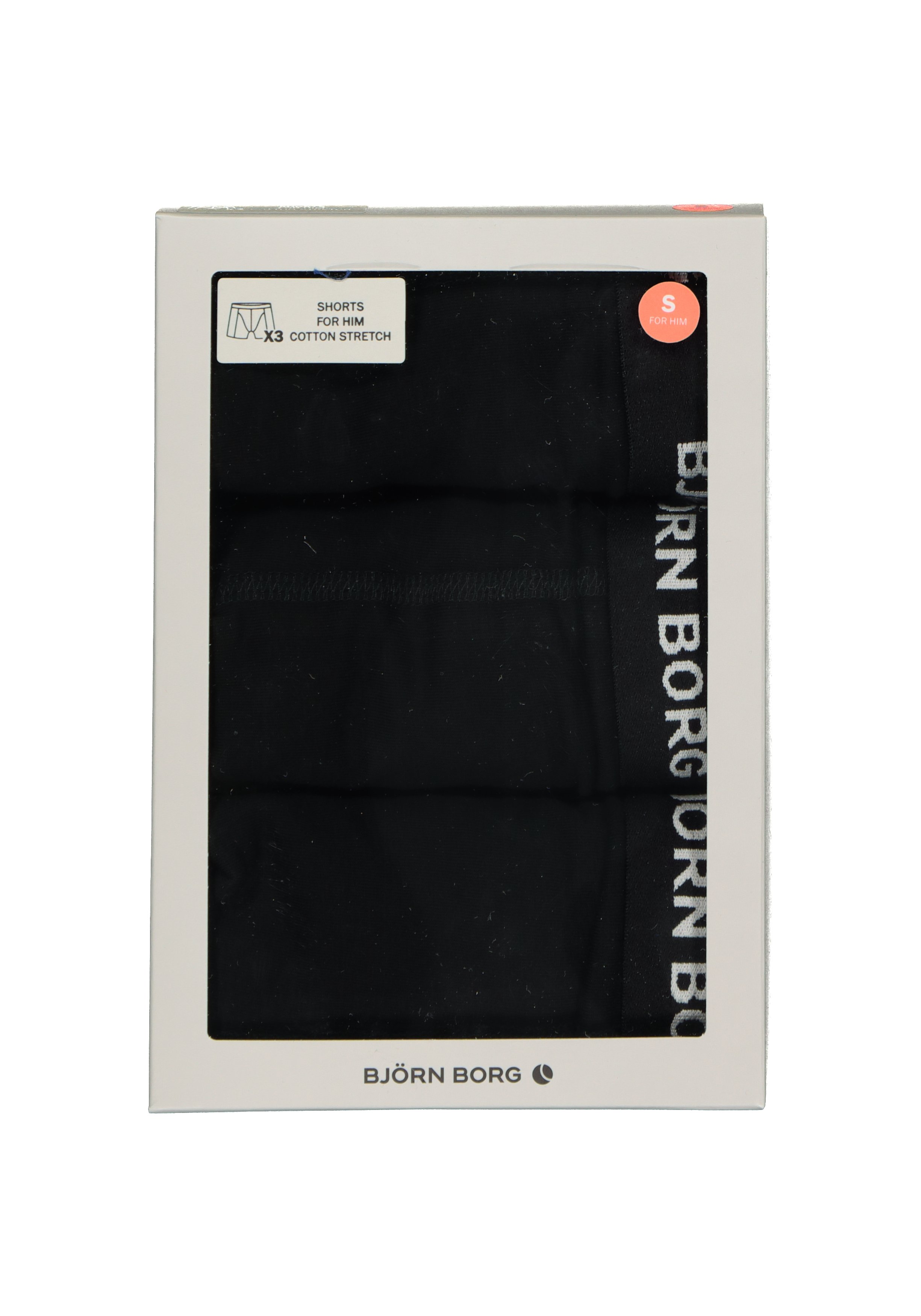 Bjorn Borg boxershorts Essential (3-pack), heren boxers normale lengte, zwart