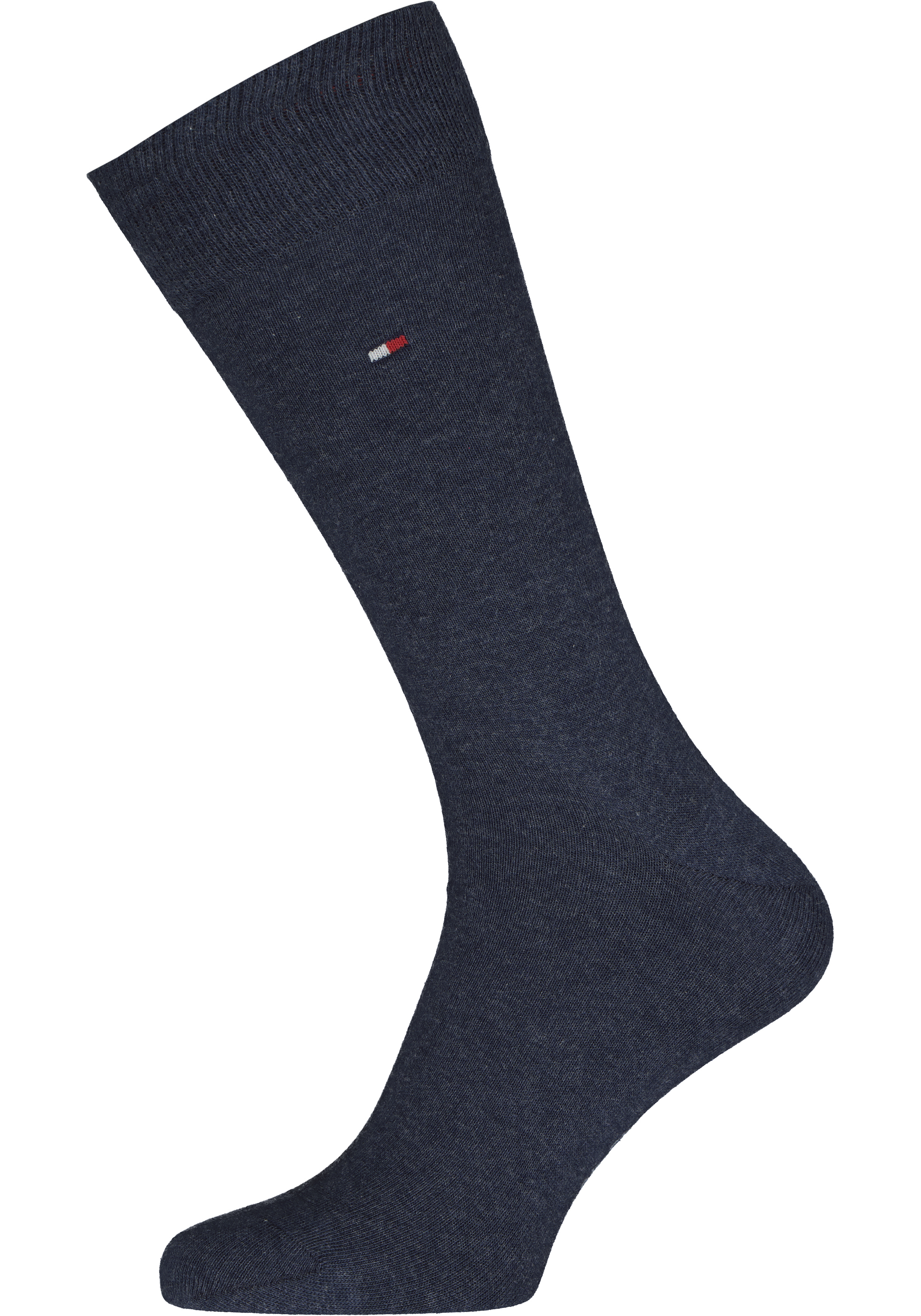 Tommy Hilfiger Rugby Stripe Socks (2-pack), herensokken katoen gestreept en uni, jeans blauw