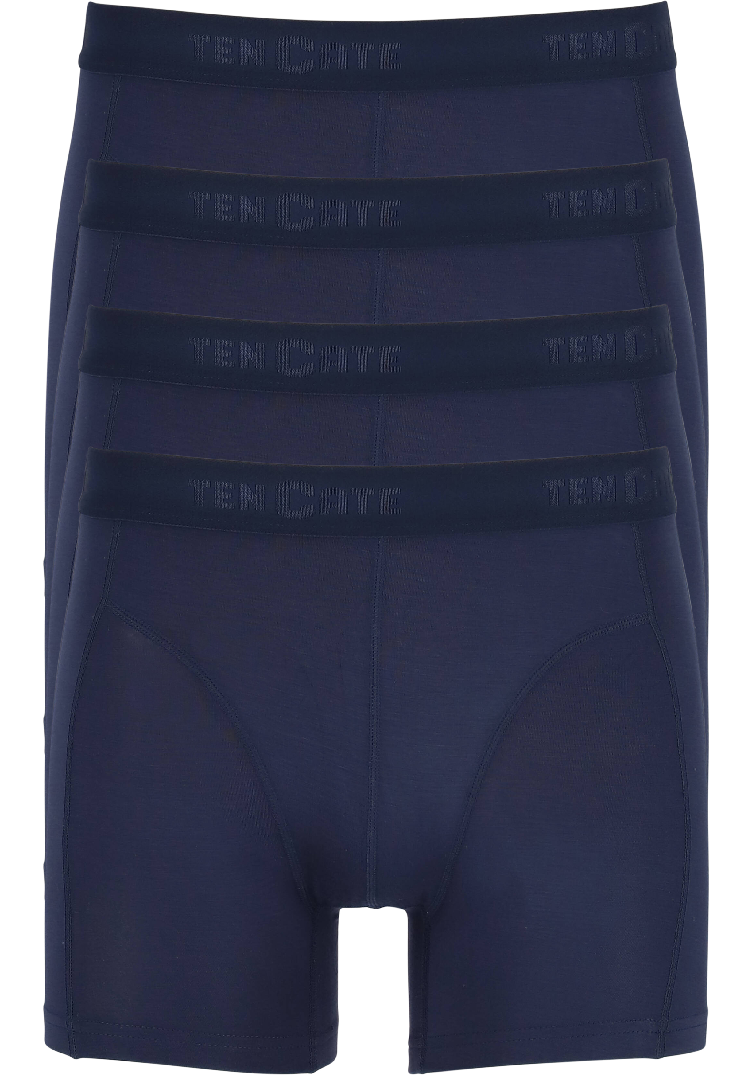 TEN CATE Basics men bamboo viscose shorts (4-pack), heren boxers normale lengte, blauw