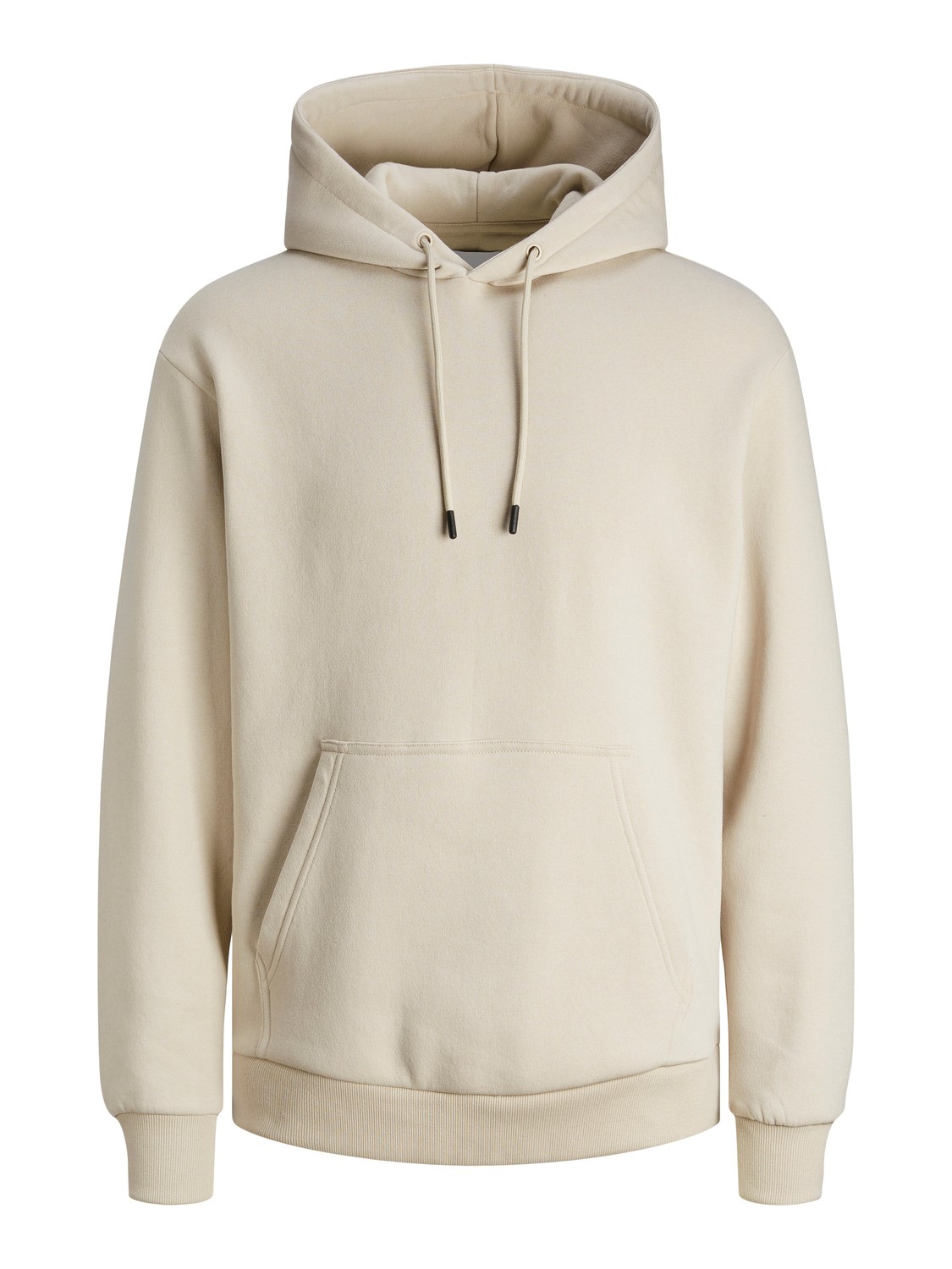 JACK & JONES Bradley sweat hood regular fit, heren hoodie katoenmengsel met capuchon, beige