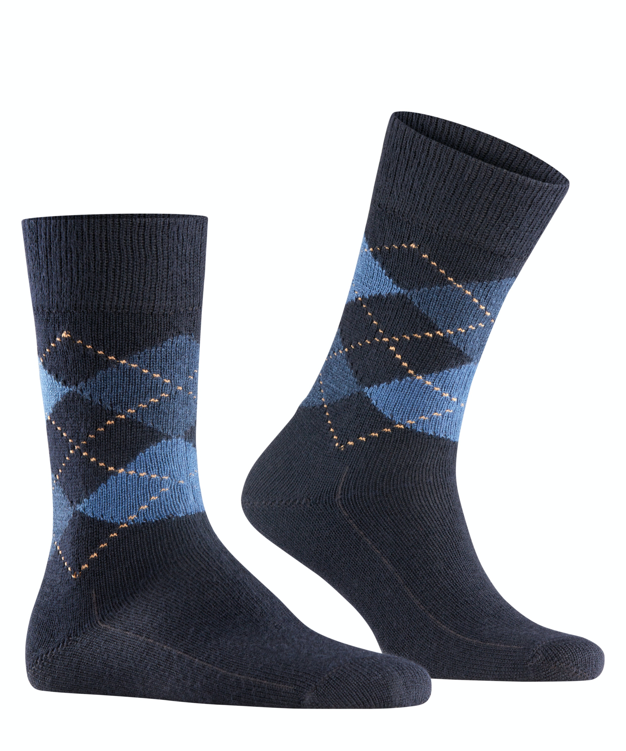 Burlington Preston herensokken, blauw (dark navy)