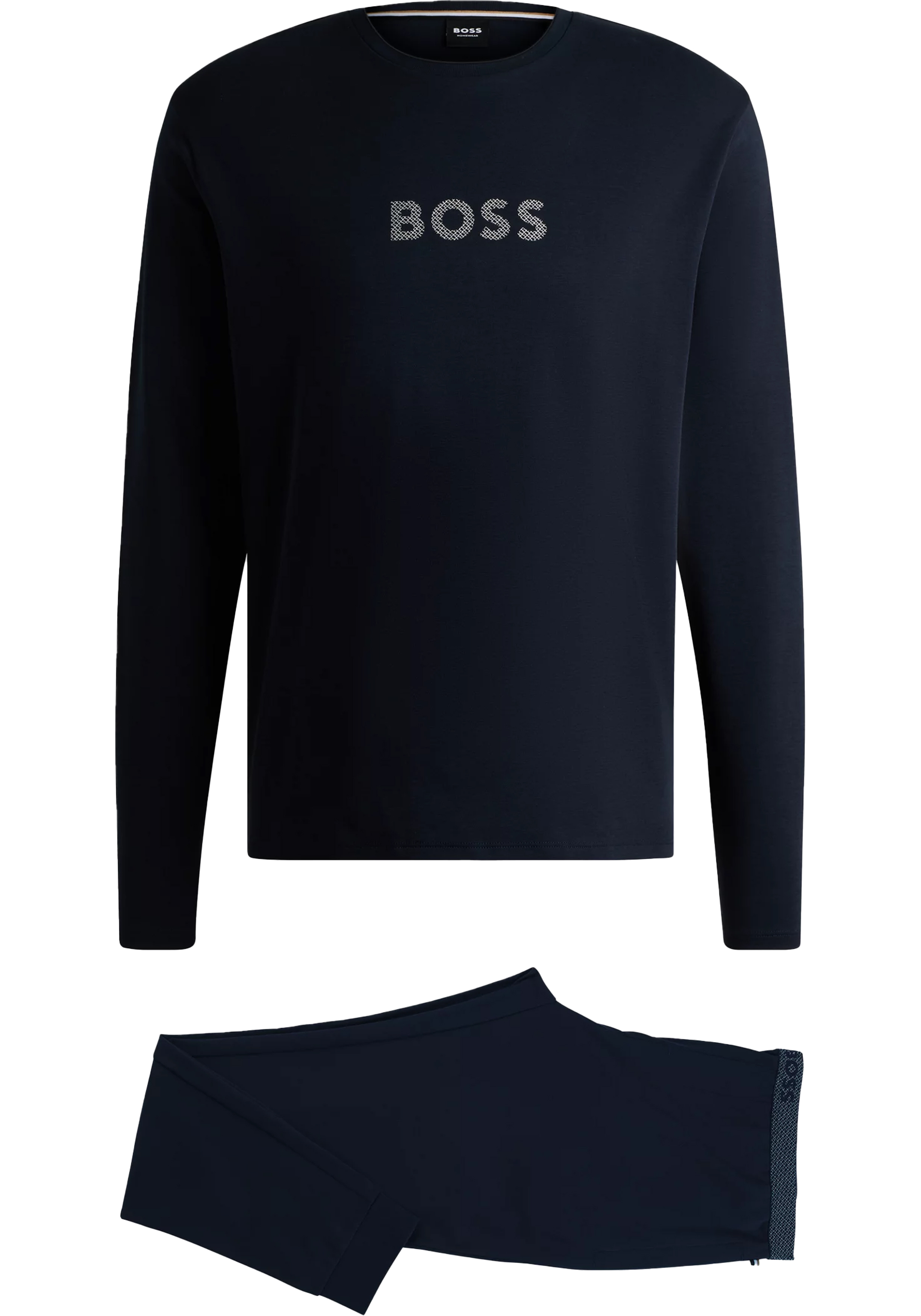 BOSS Gift Long Set, heren pyjama set, donkerblauw