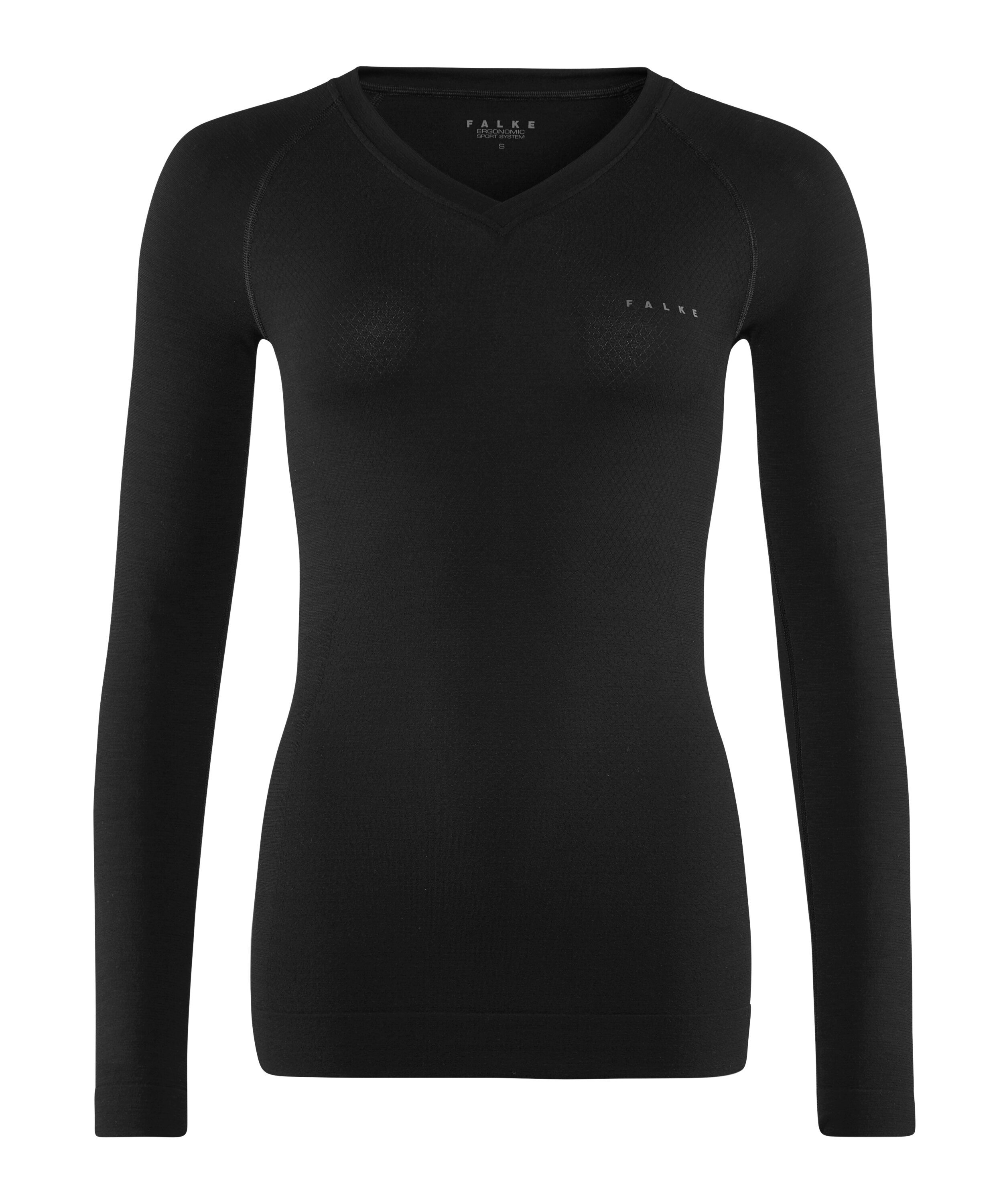 FALKE dames lange mouw shirt Wool-Tech Light, thermoshirt, zwart (black)