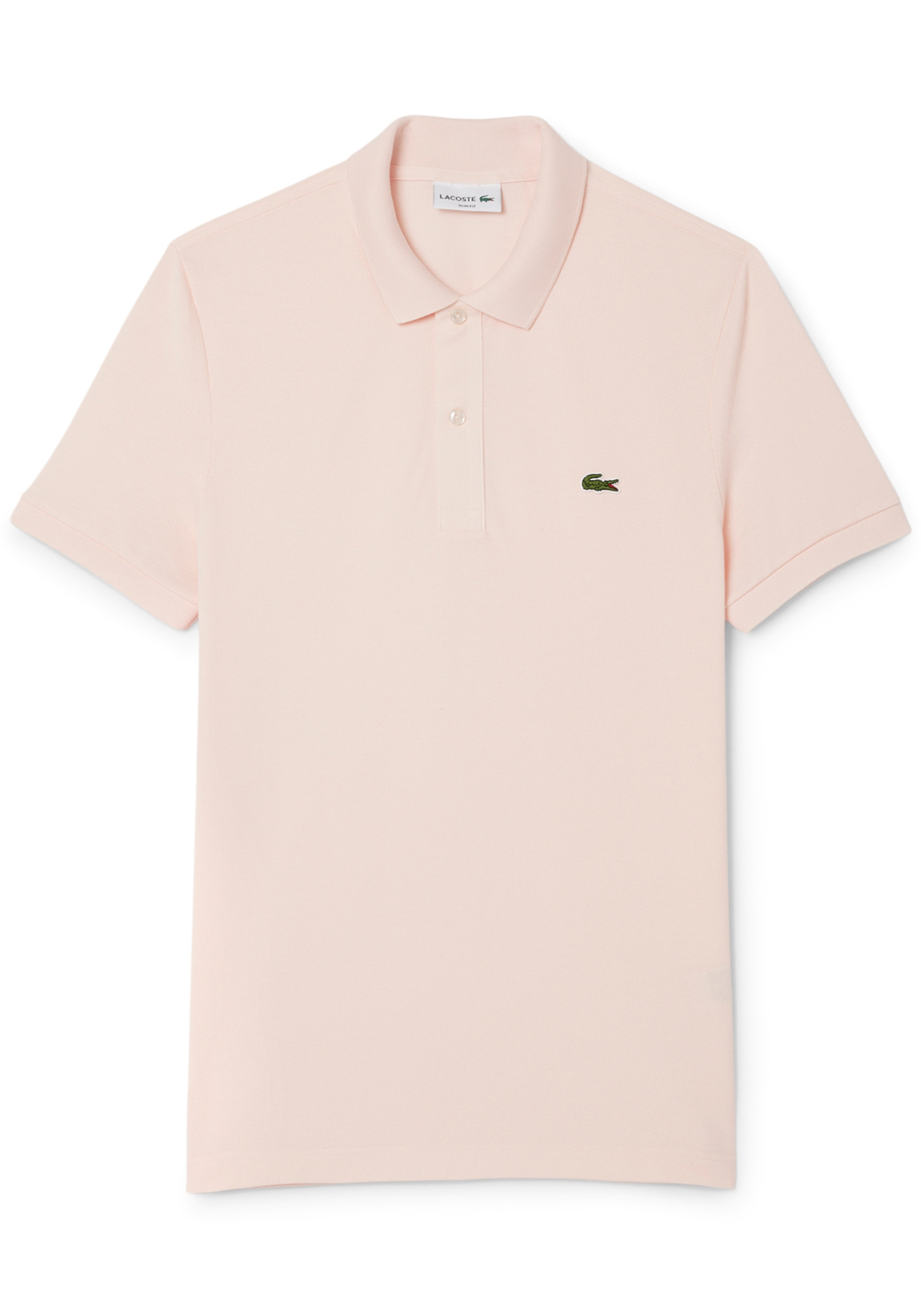 Lacoste Slim Fit polo, licht zalmroze