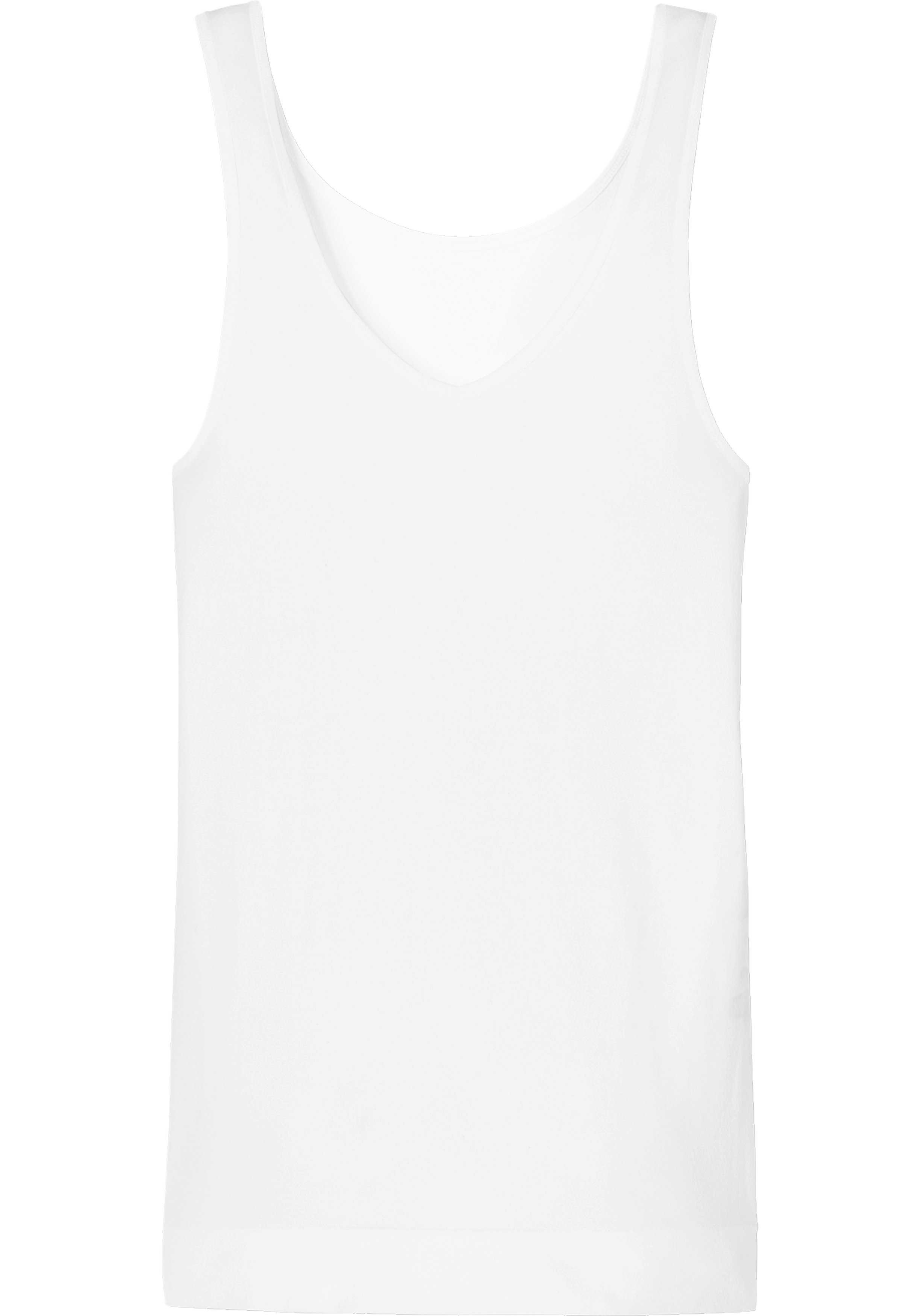 SCHIESSER Seamless Light dames tank top, naadloos hemd, wit                      