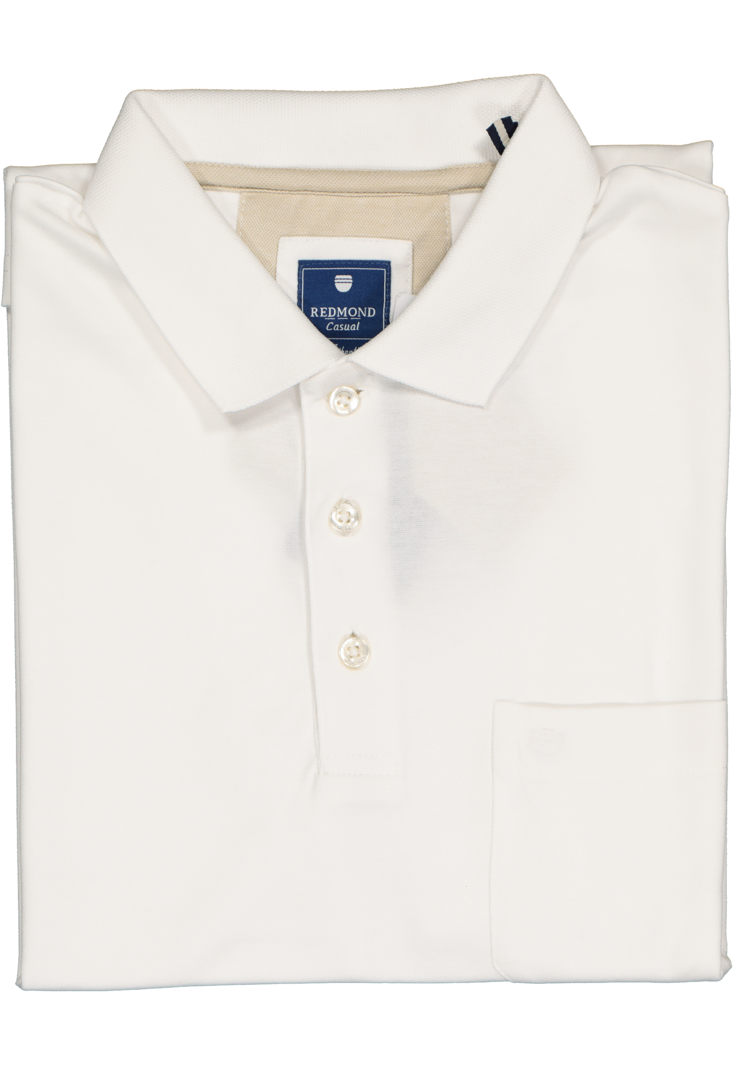 Redmond regular fit poloshirt, wit 