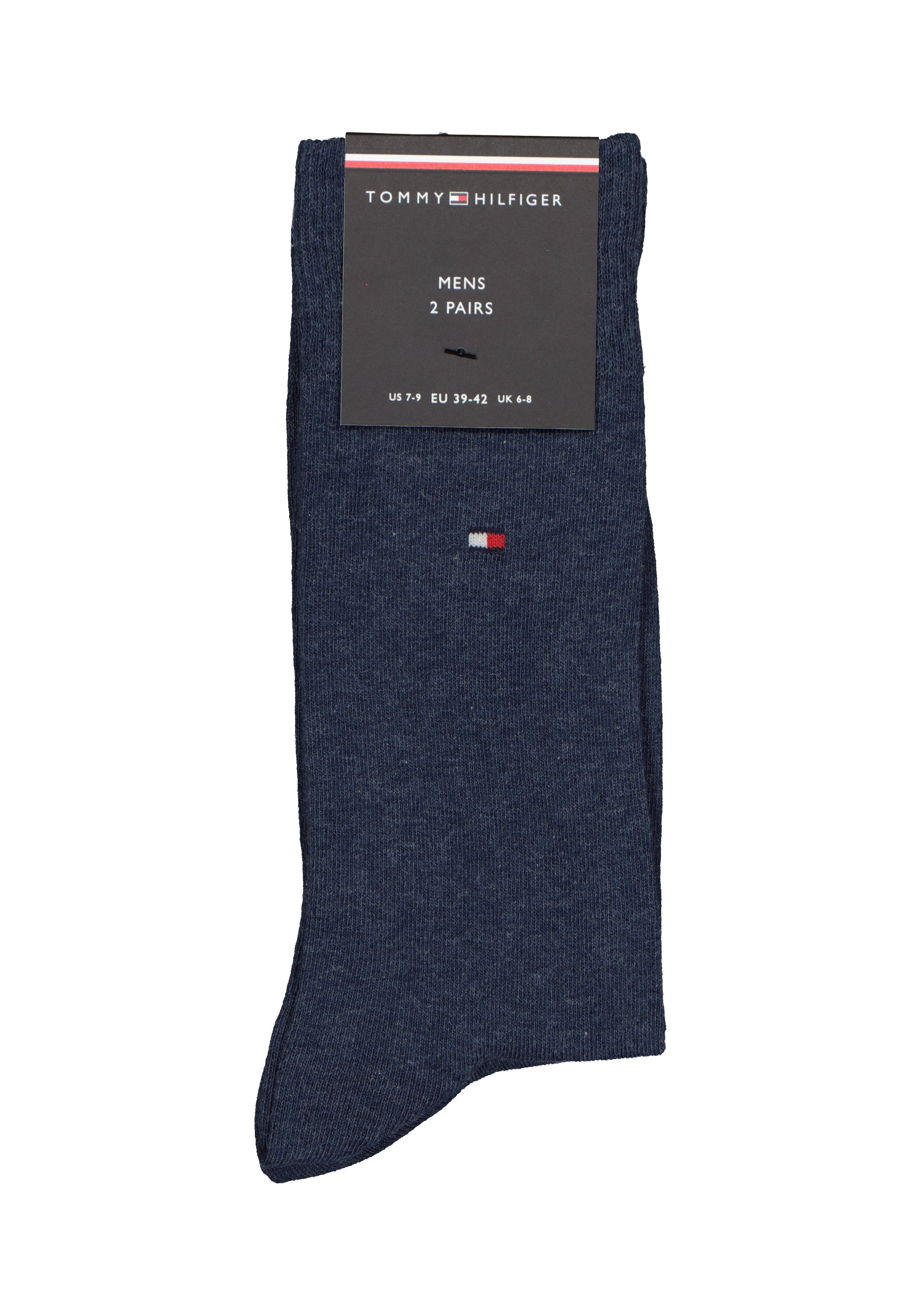 Tommy Hilfiger Classic Socks (2-pack), herensokken katoen, jeans blauw