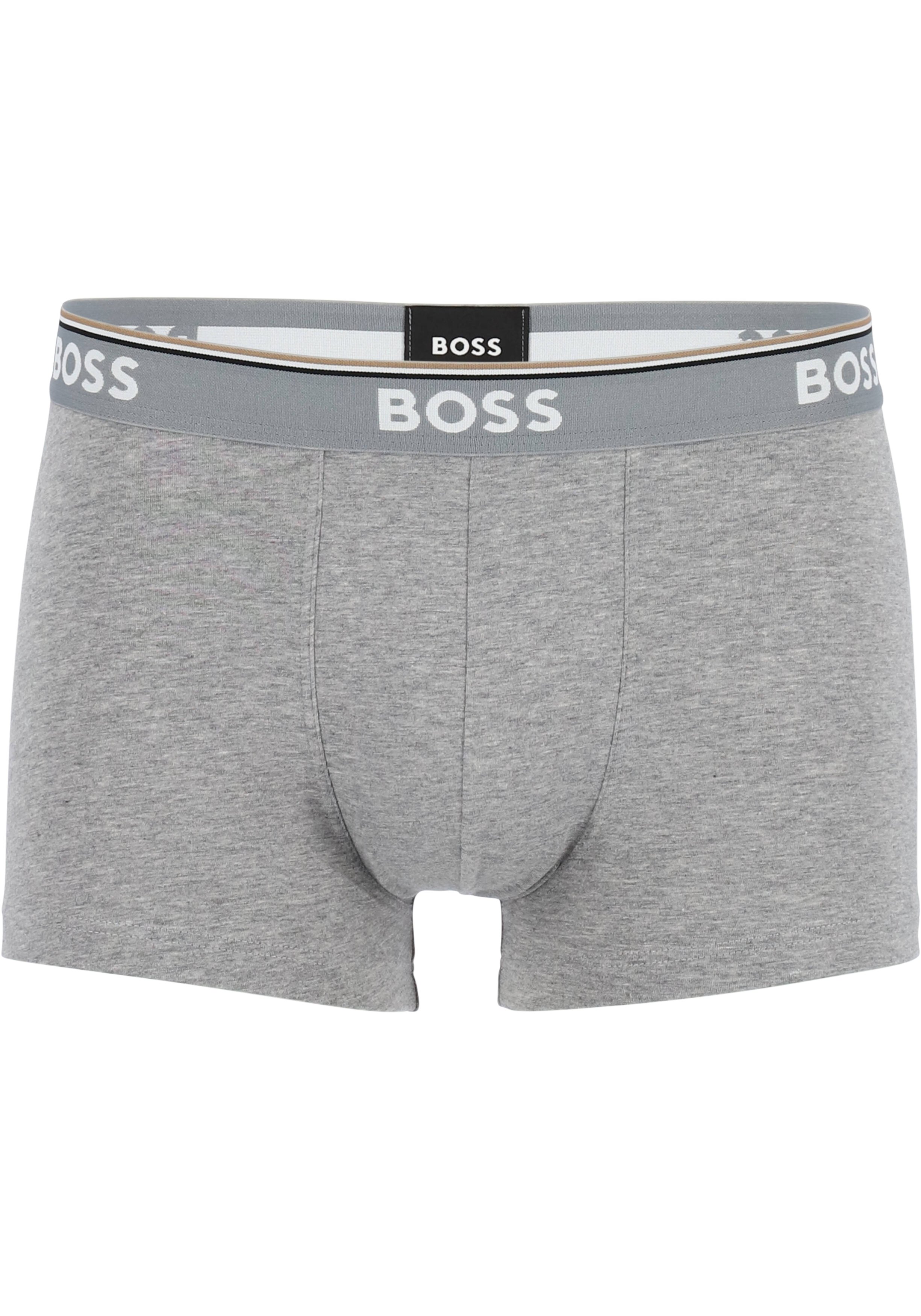 HUGO BOSS Power trunks (3-pack), heren boxers kort, zwart, grijs, wit