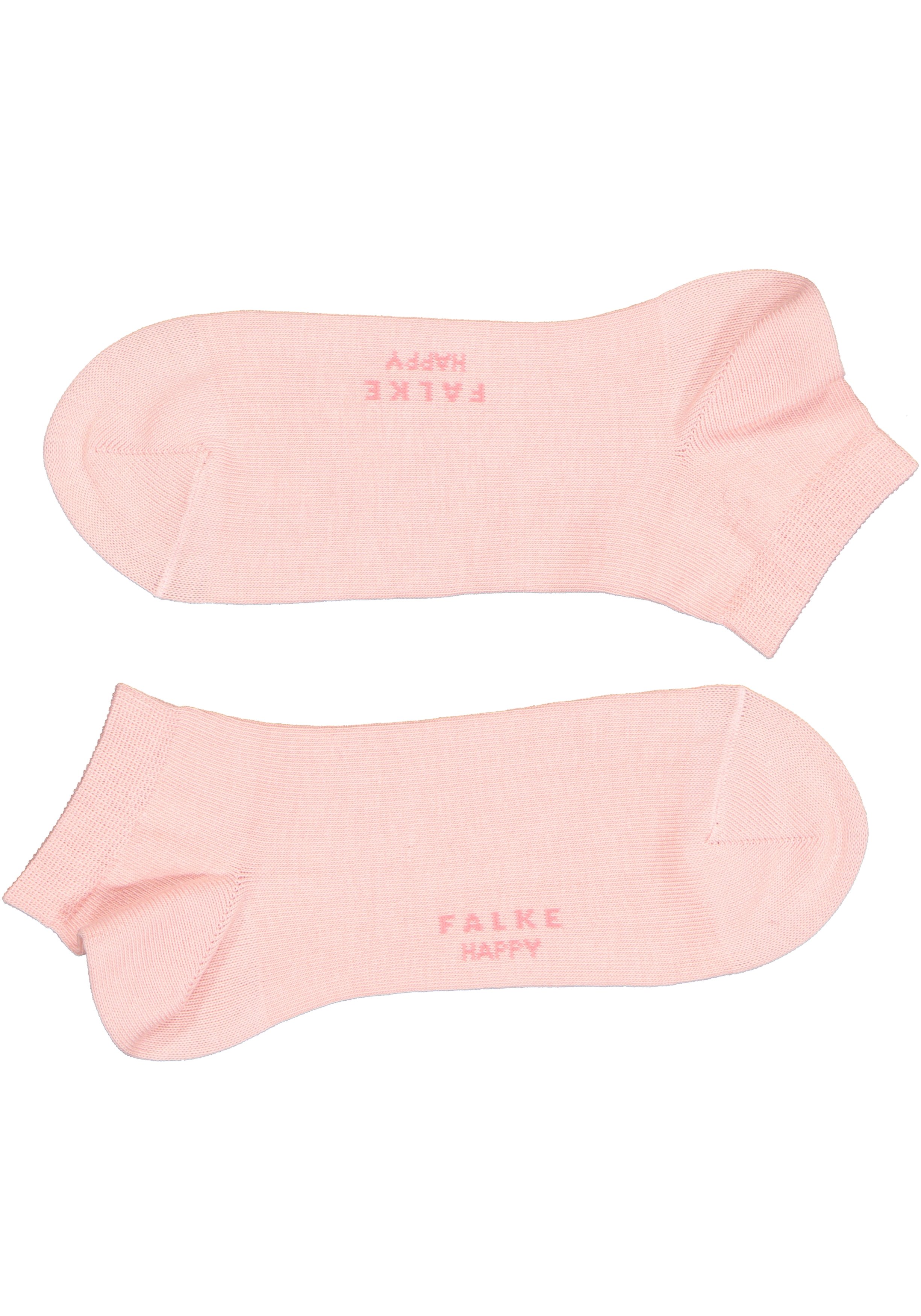 FALKE Happy dames enkelsokken (2-pack), katoen, roze (blossom)