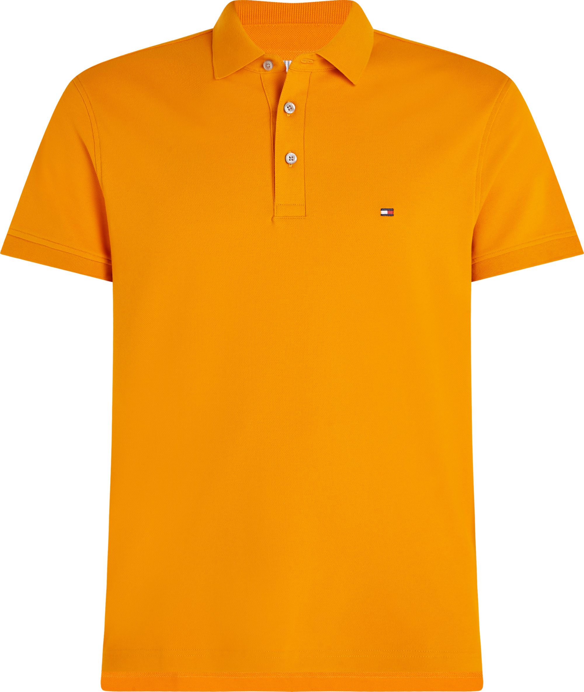 Tommy Hilfiger 1985 Slim Polo, heren poloshirt, okergeel