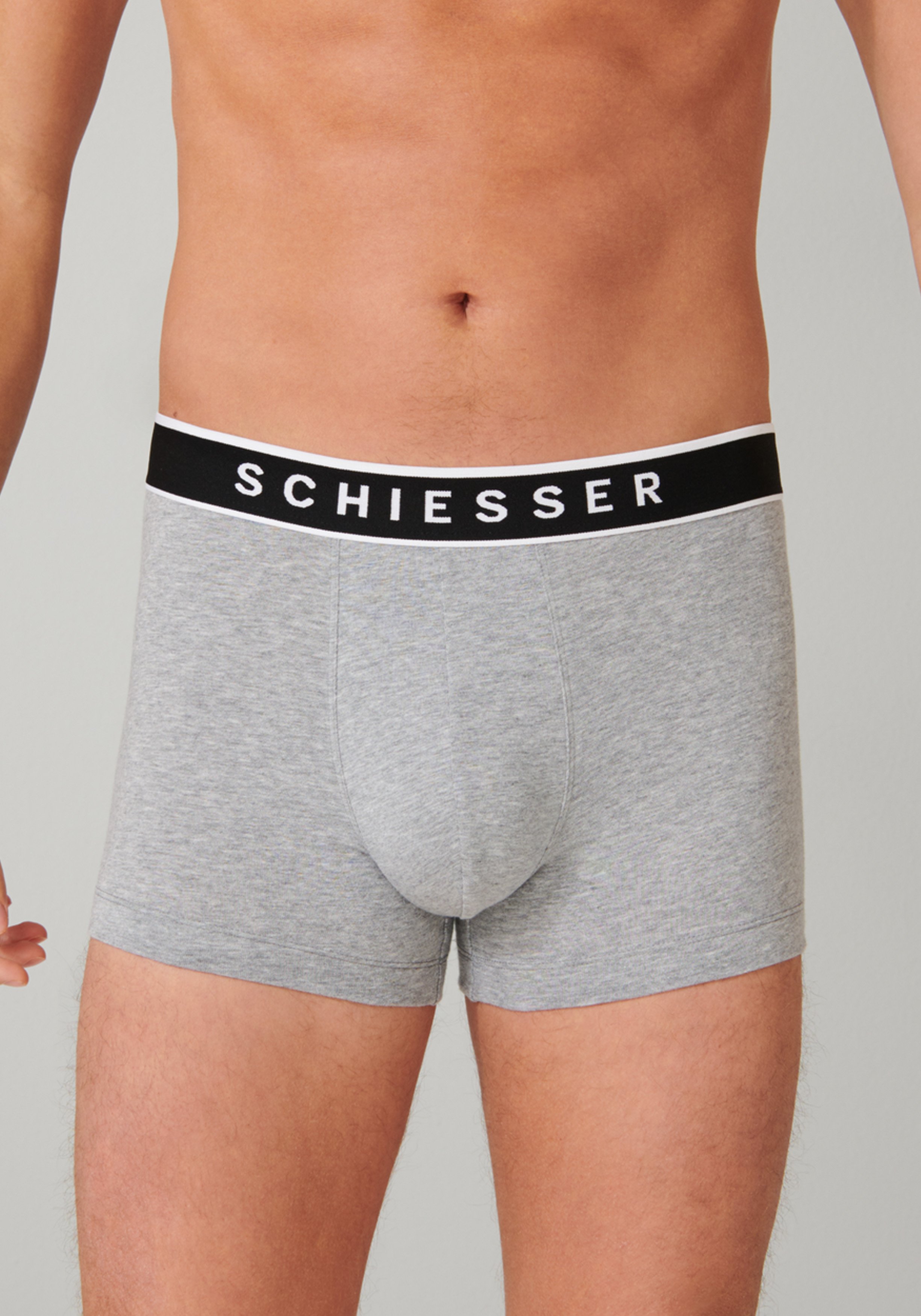 SCHIESSER 95/5 shorts (3-pack), grijs