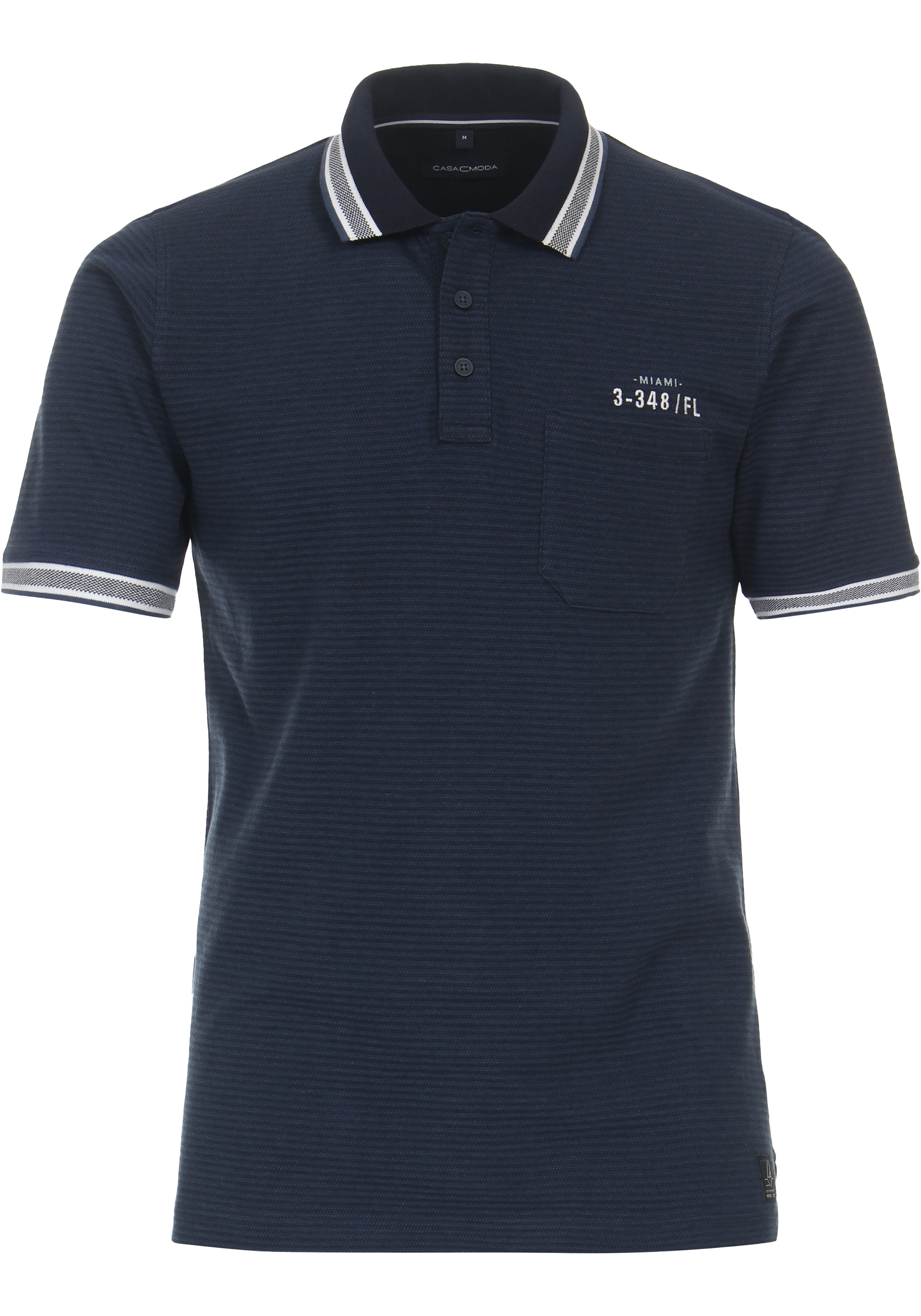 CASA MODA comfort fit heren polo, blauw