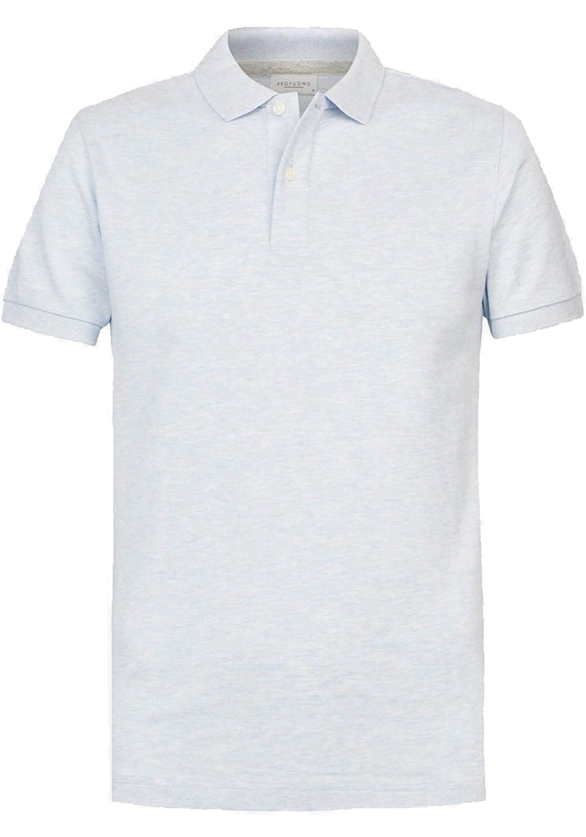 Profuomo slim fit heren polo, blauw