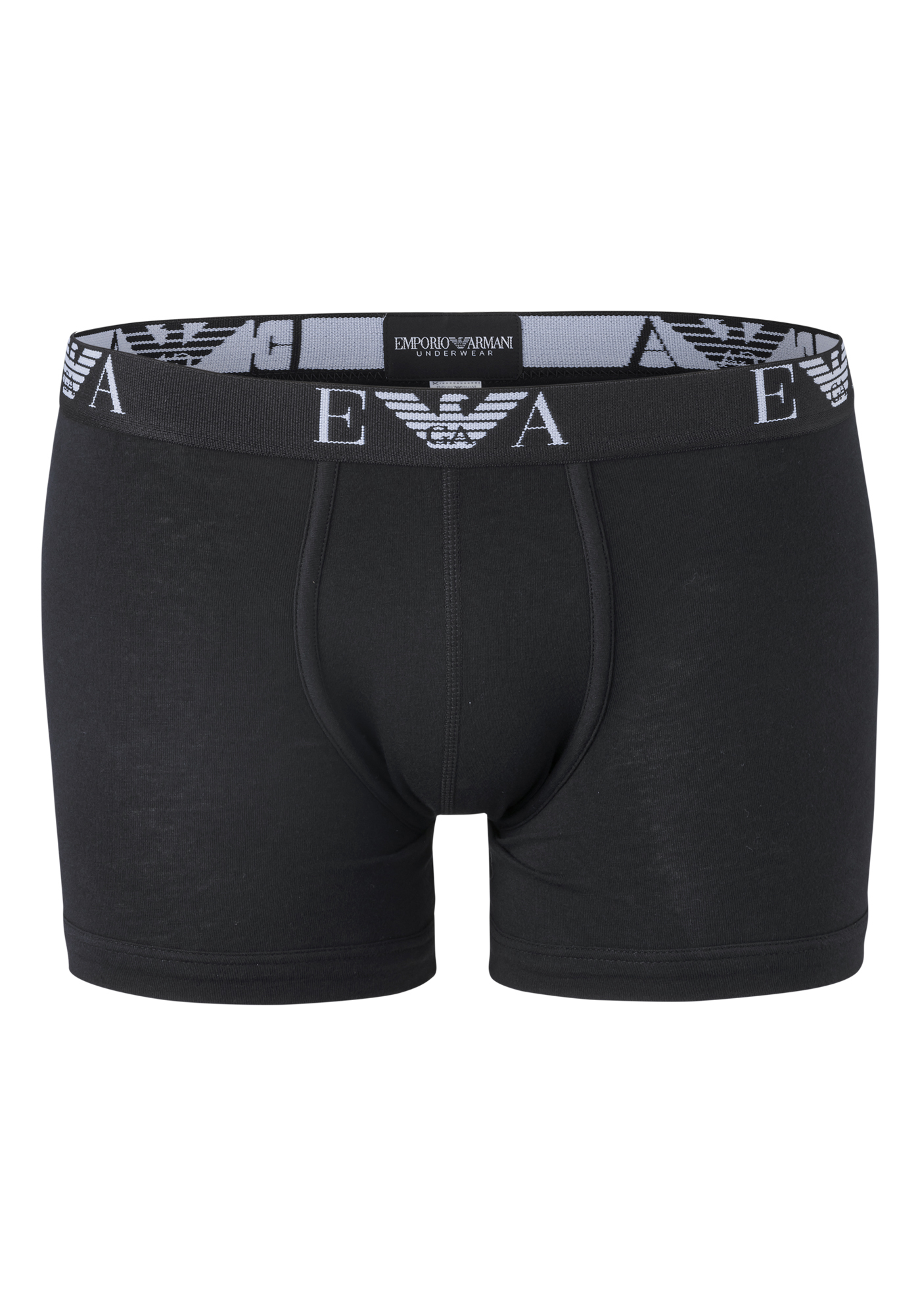 Emporio Armani Boxers Essential Monogram (2-pack), heren boxers normale lengte, zwart