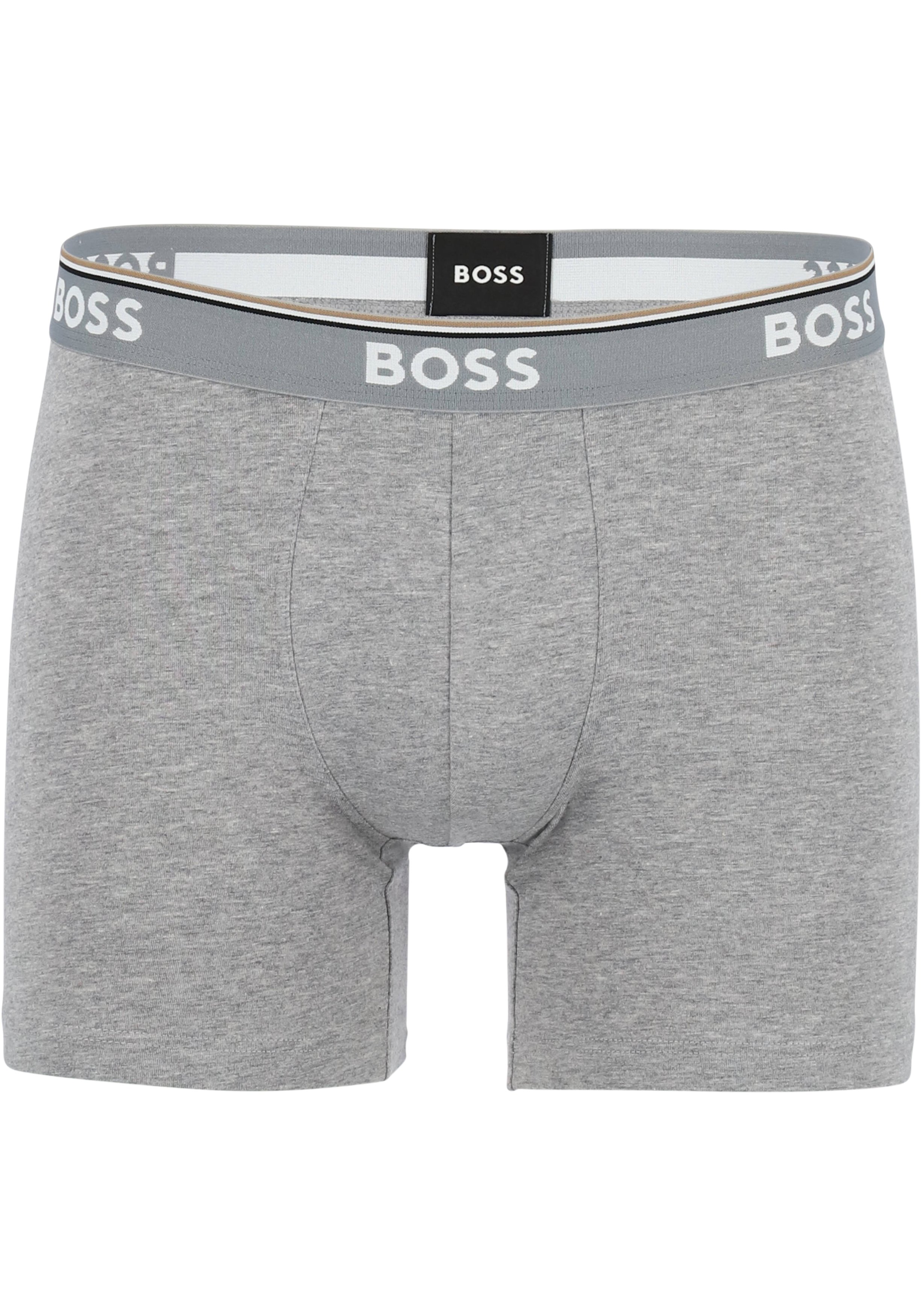 HUGO BOSS Power boxer briefs (3-pack), heren boxers normale lengte, zwart, grijs, wit