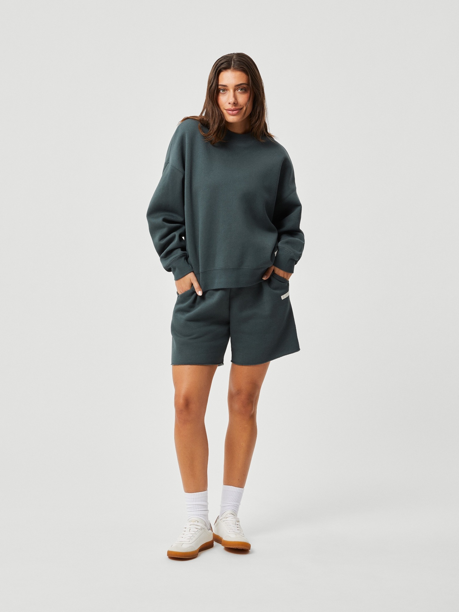 Bjorn Borg dames Studio Oversized Crew, petrol