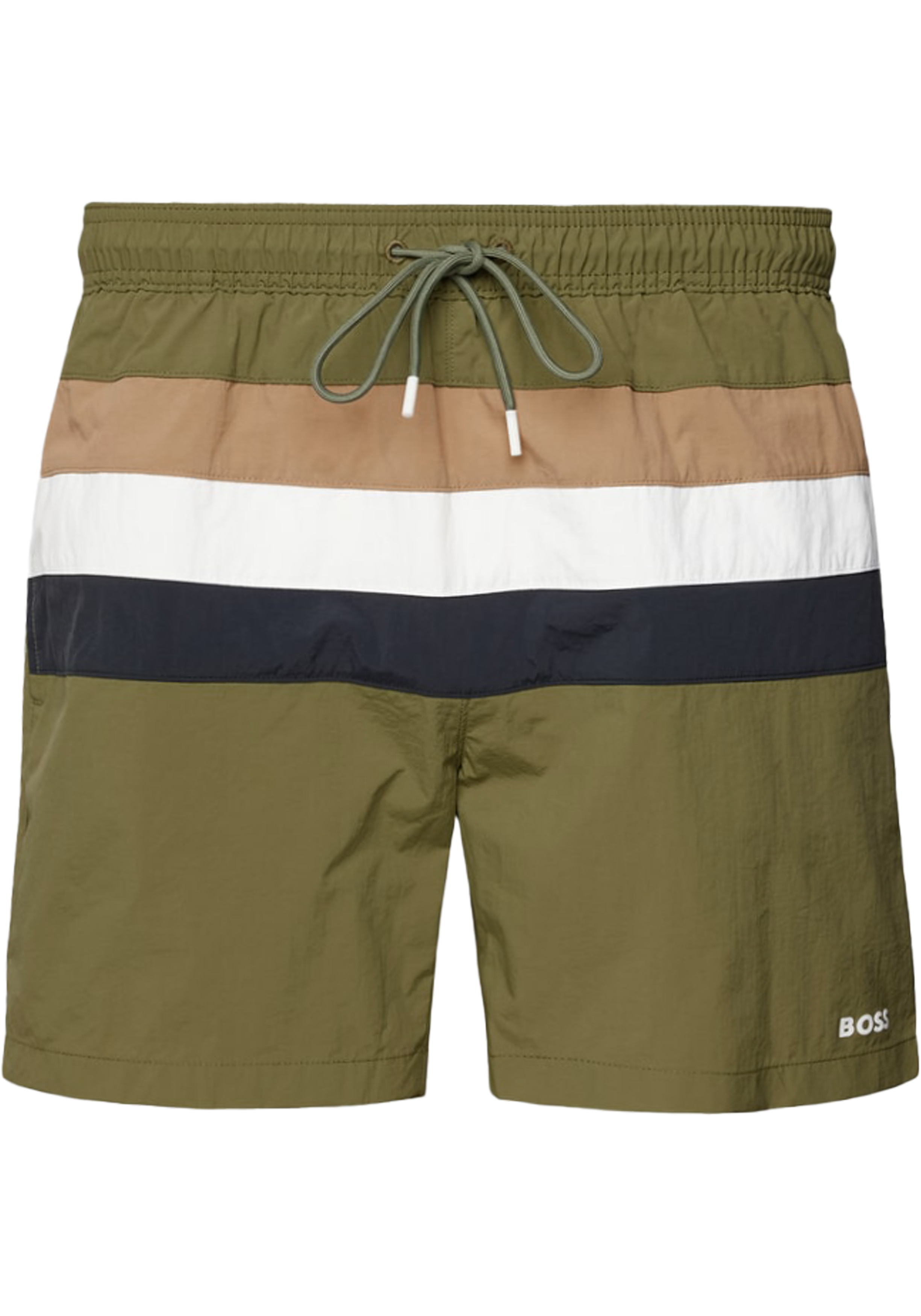 HUGO BOSS Louis swim shorts, heren zwembroek, groen gestreept