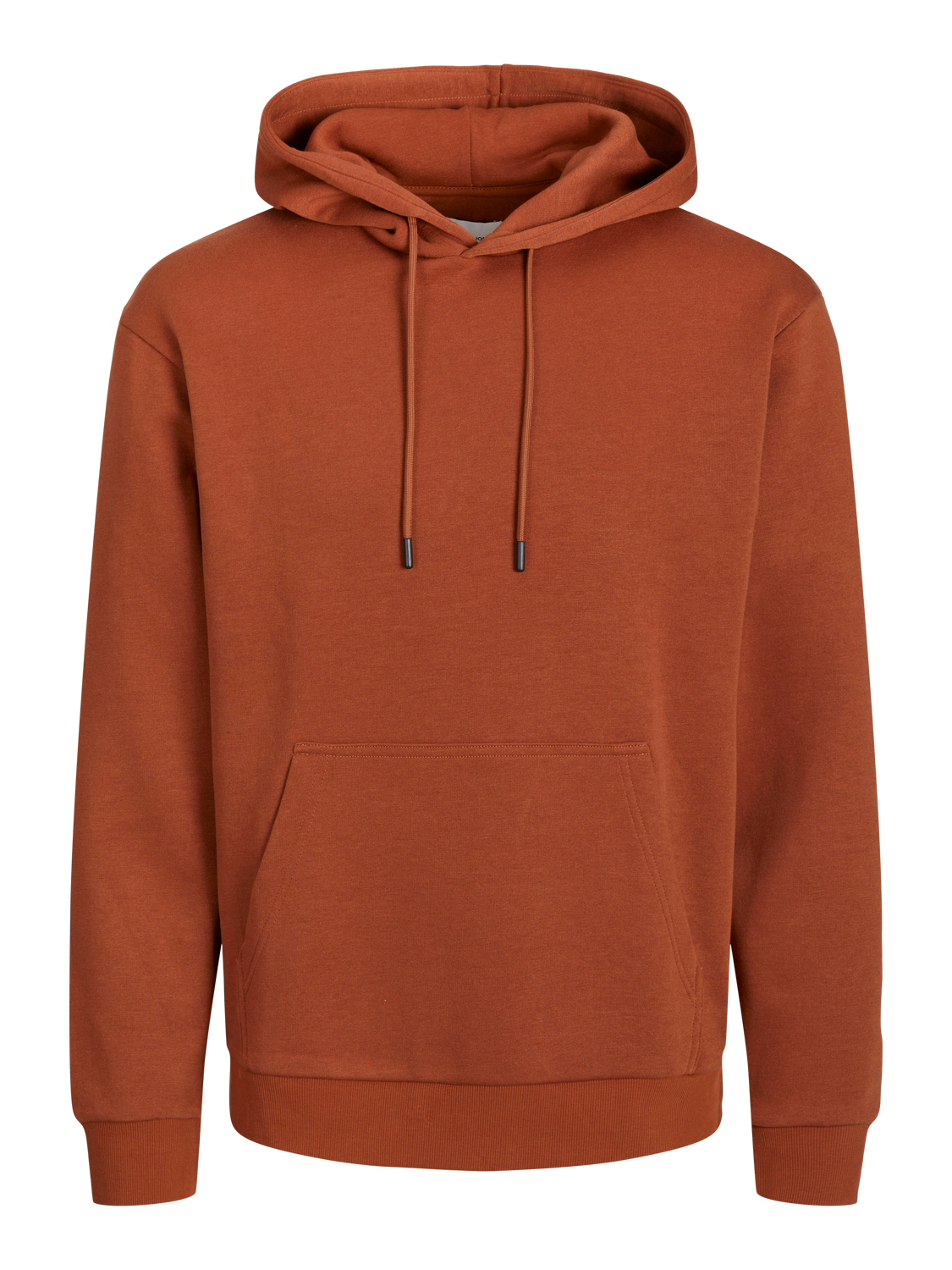 JACK & JONES Bradley sweat hood regular fit, heren hoodie katoenmengsel met capuchon, cognac bruin