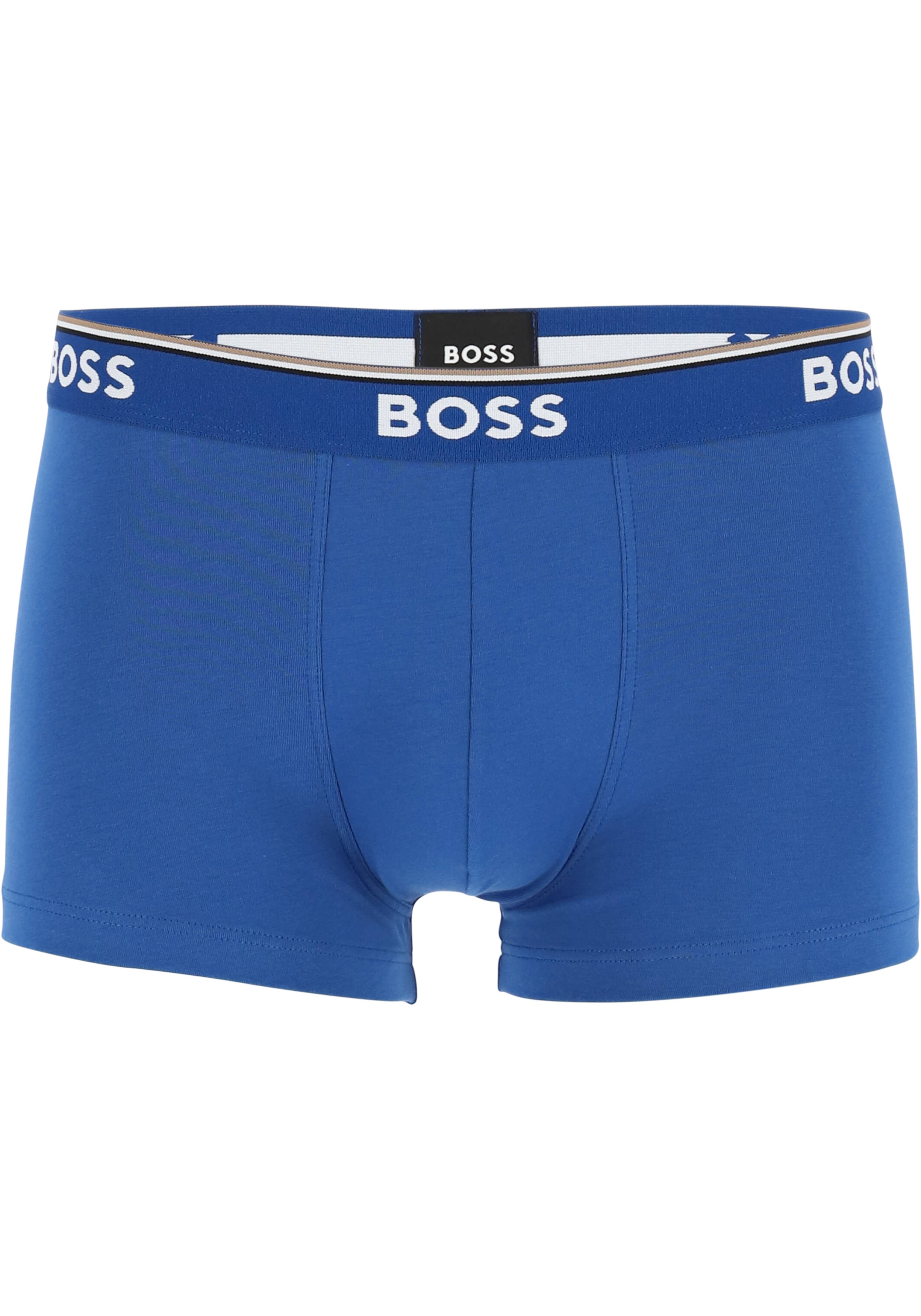 HUGO BOSS Power trunks (3-pack), heren boxers kort, rood, kobalt, zwart