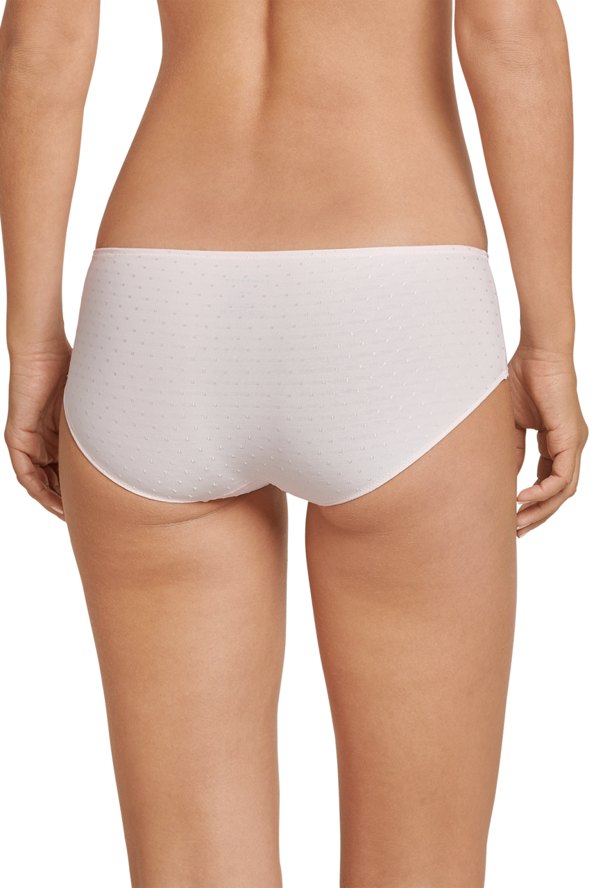 SCHIESSER Pure Jacquard slip (1-pack), dames panty micro-kwaliteit rose gestippeld