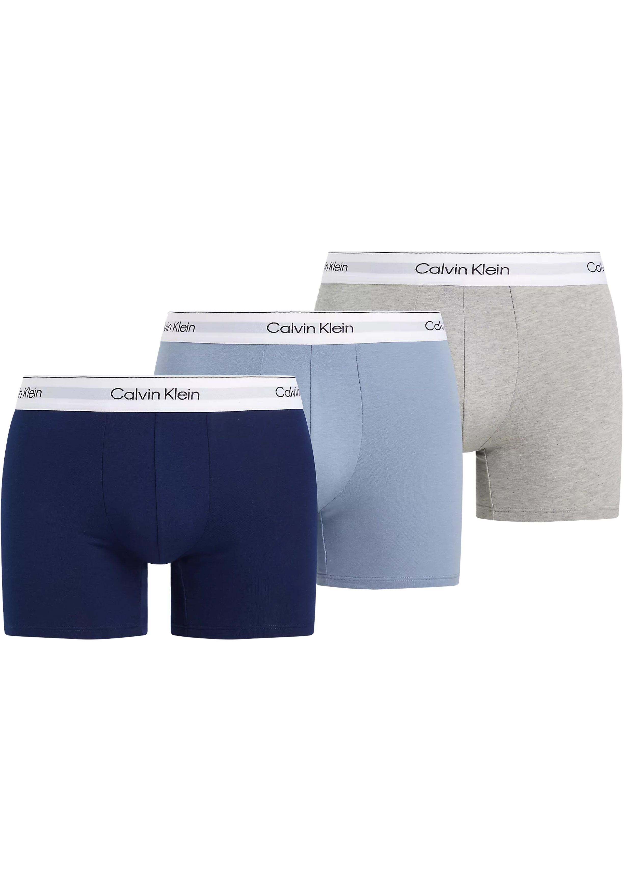 Calvin Klein Boxer Briefs (3-pack), heren boxers extra lang, zwart