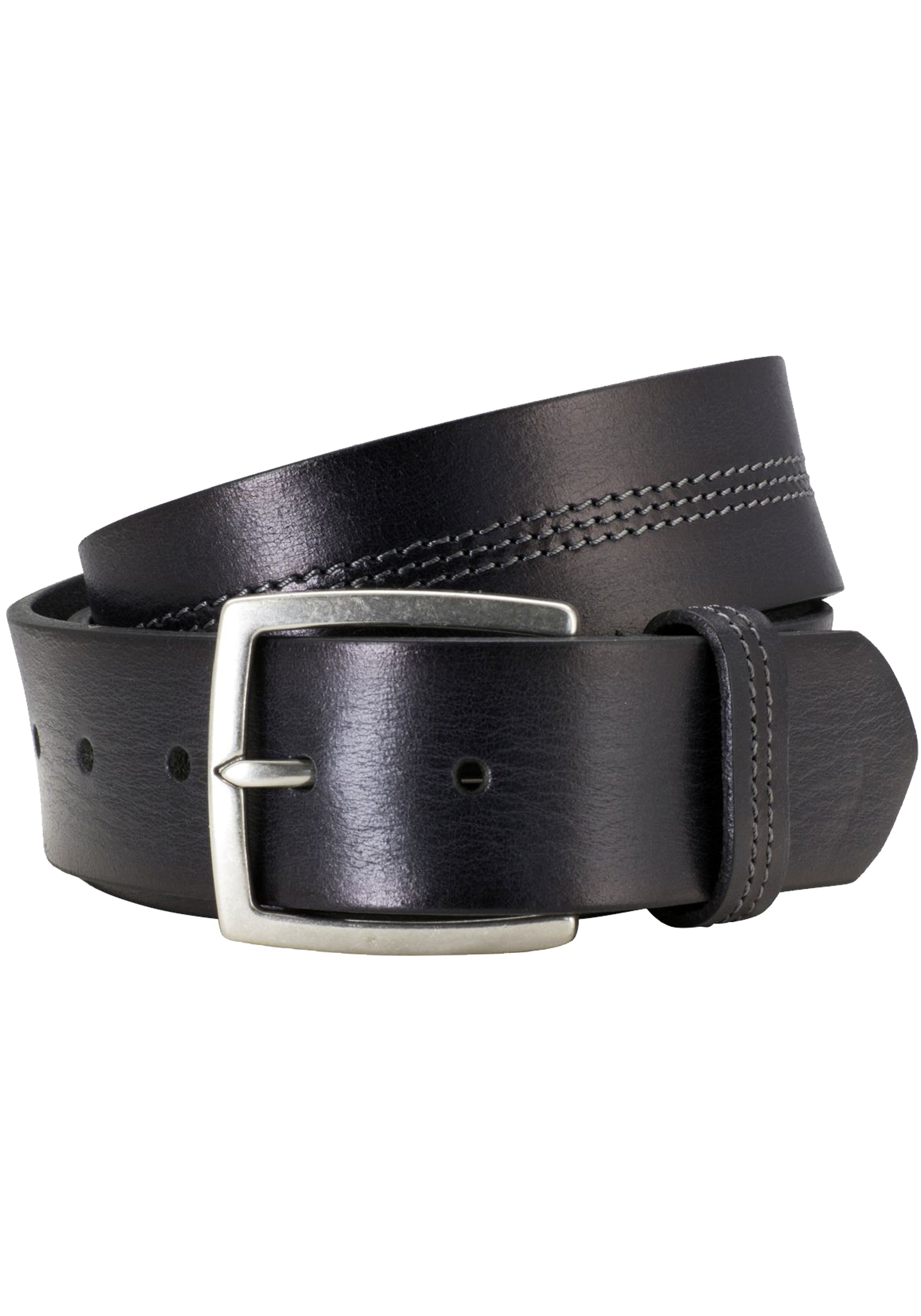 LINDENMANN leren heren riem, zwart