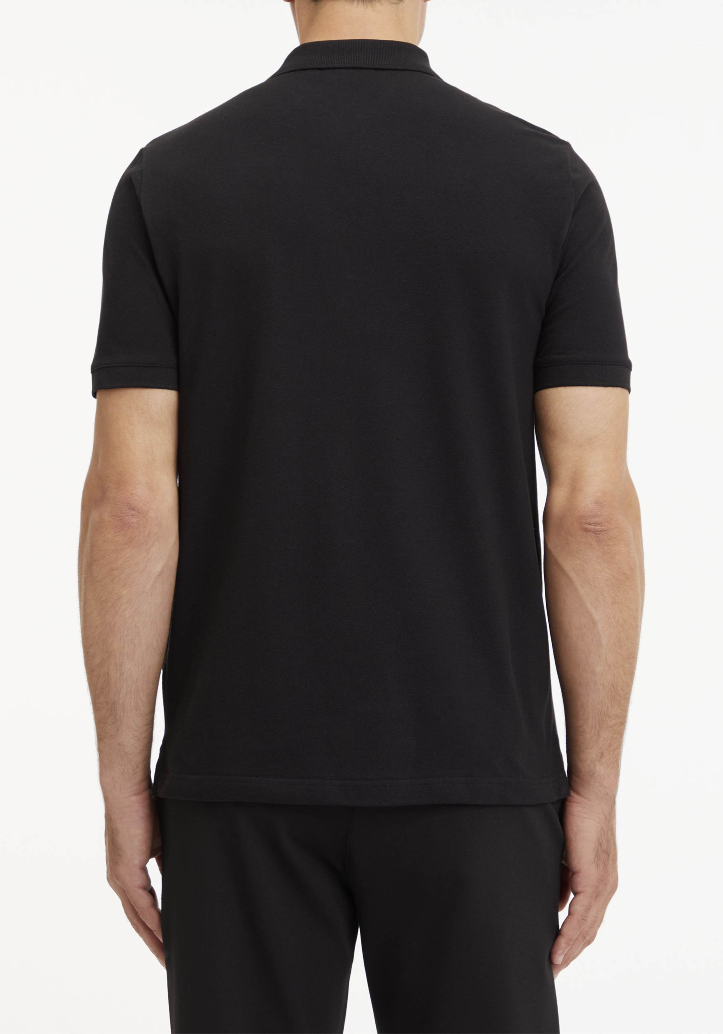 Calvin Klein Stretch Pique Slim Polo, zwart