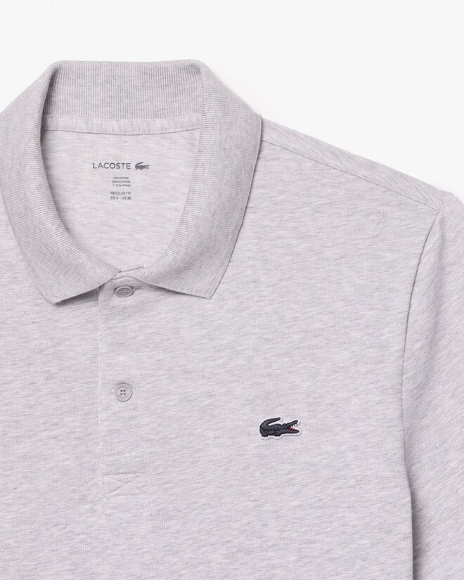 Lacoste Sport Polo Regular Fit stretch, lichtgrijs melange