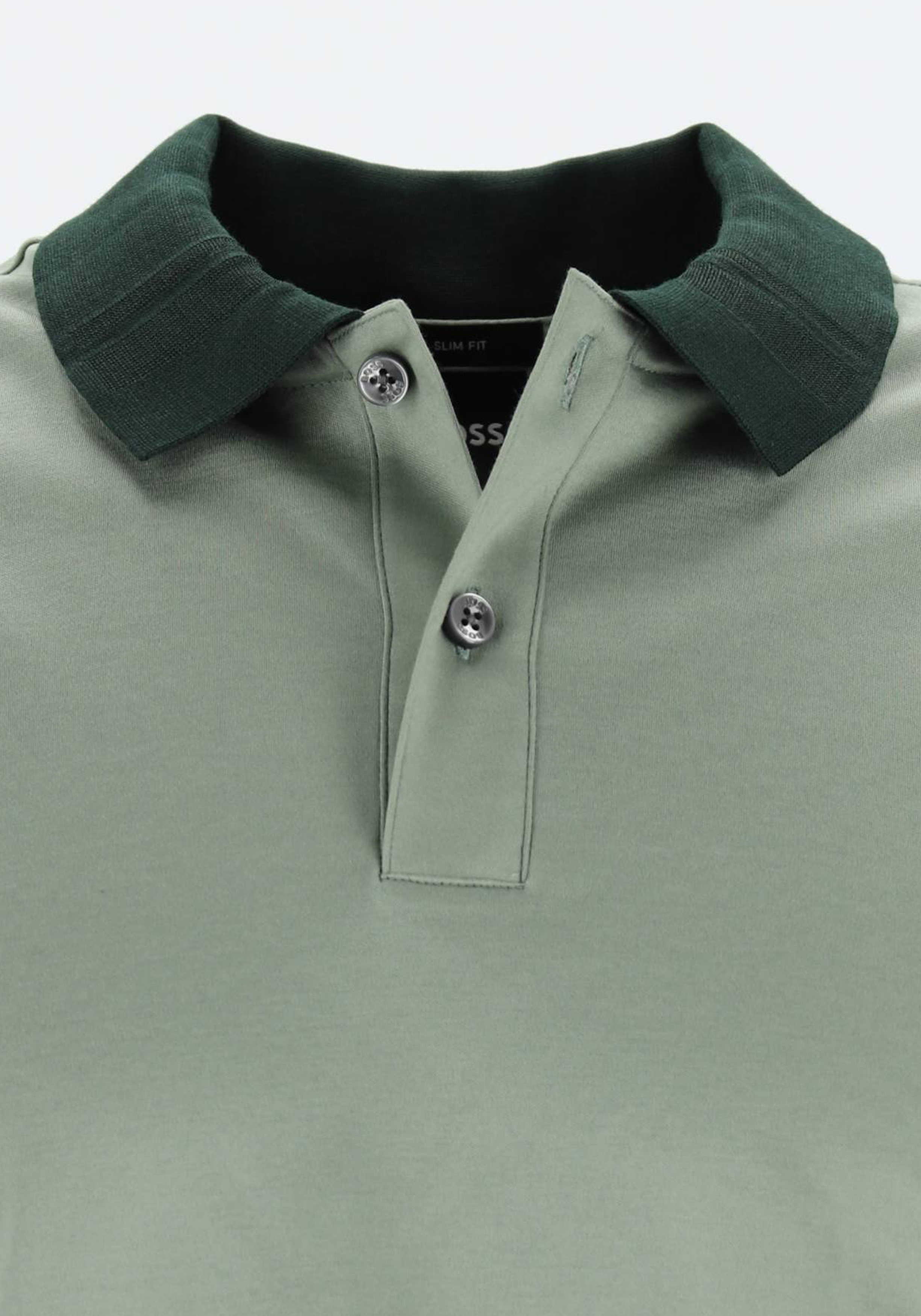 BOSS Phillipson slim fit heren polo, pique, lichtgroen