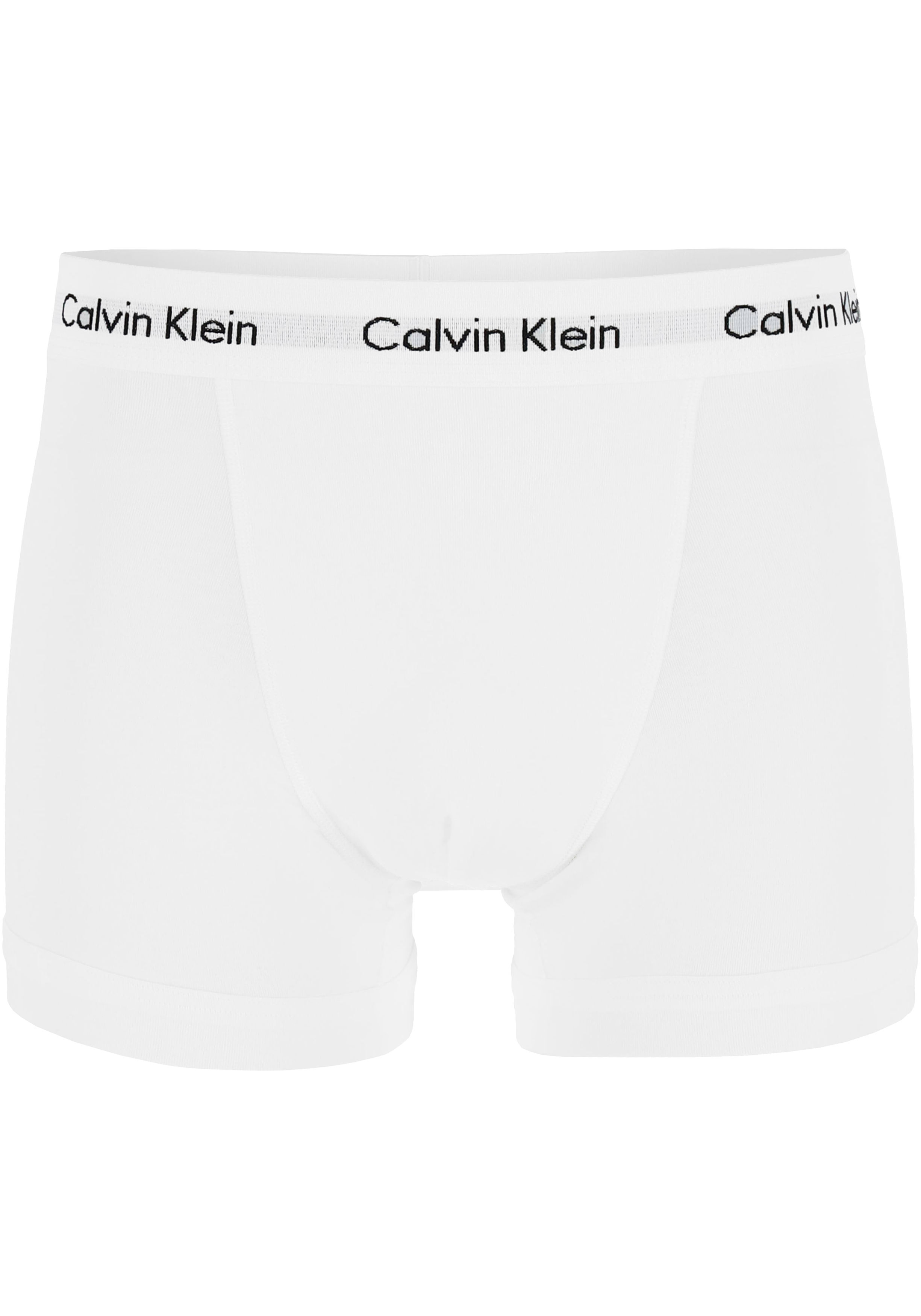 Calvin Klein trunks (3-pack), heren boxers normale lengte, zwart, wit en gestreept