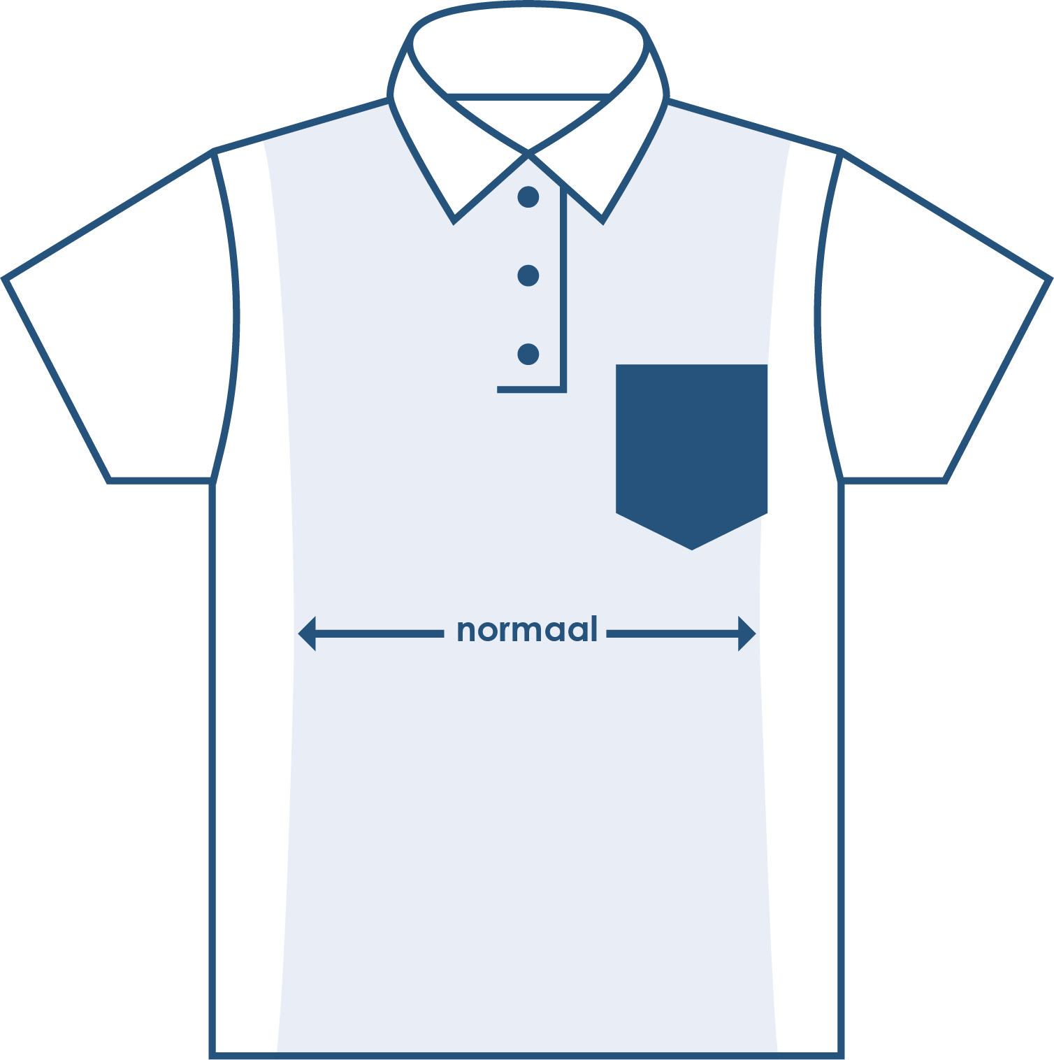 Pasvorm poloshirt korte mouw normaal