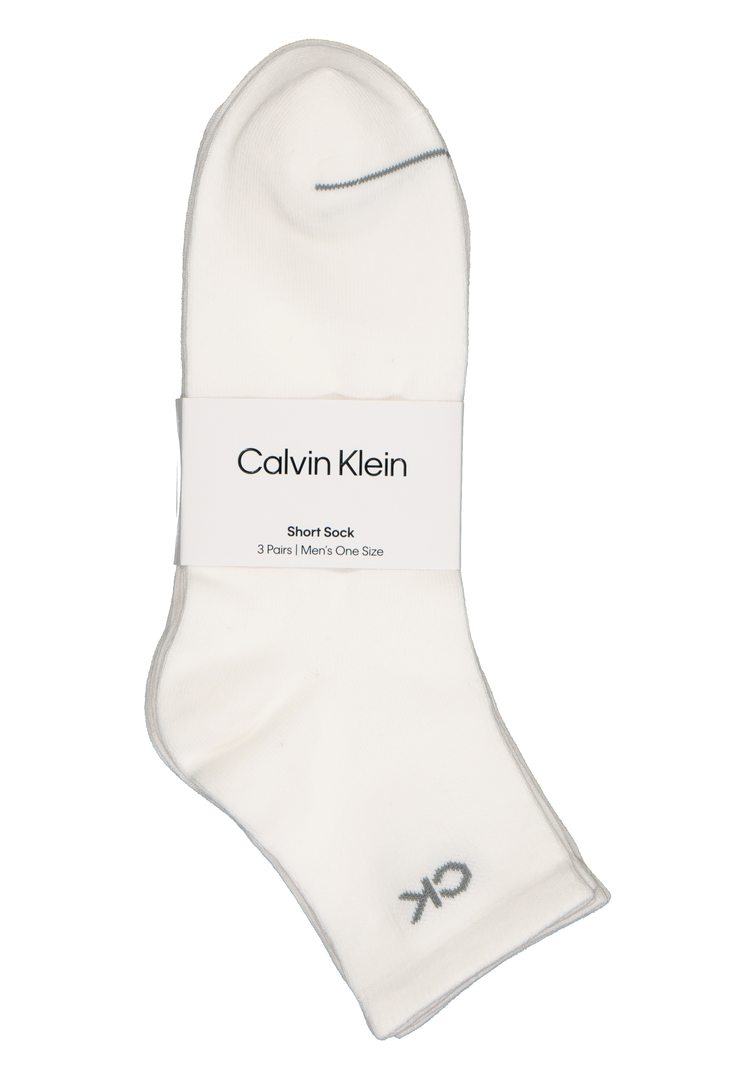 Calvin Klein herensokken Nick (3-pack), hoge enkelsokken, wit