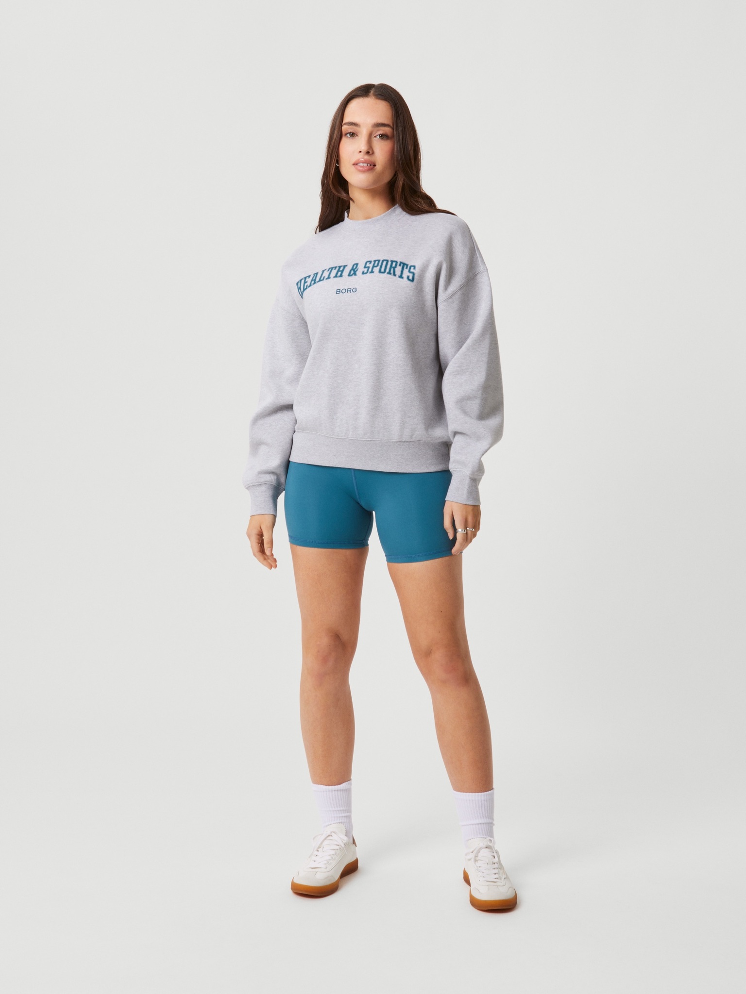 Bjorn Borg dames Studio oversized crew, grijs