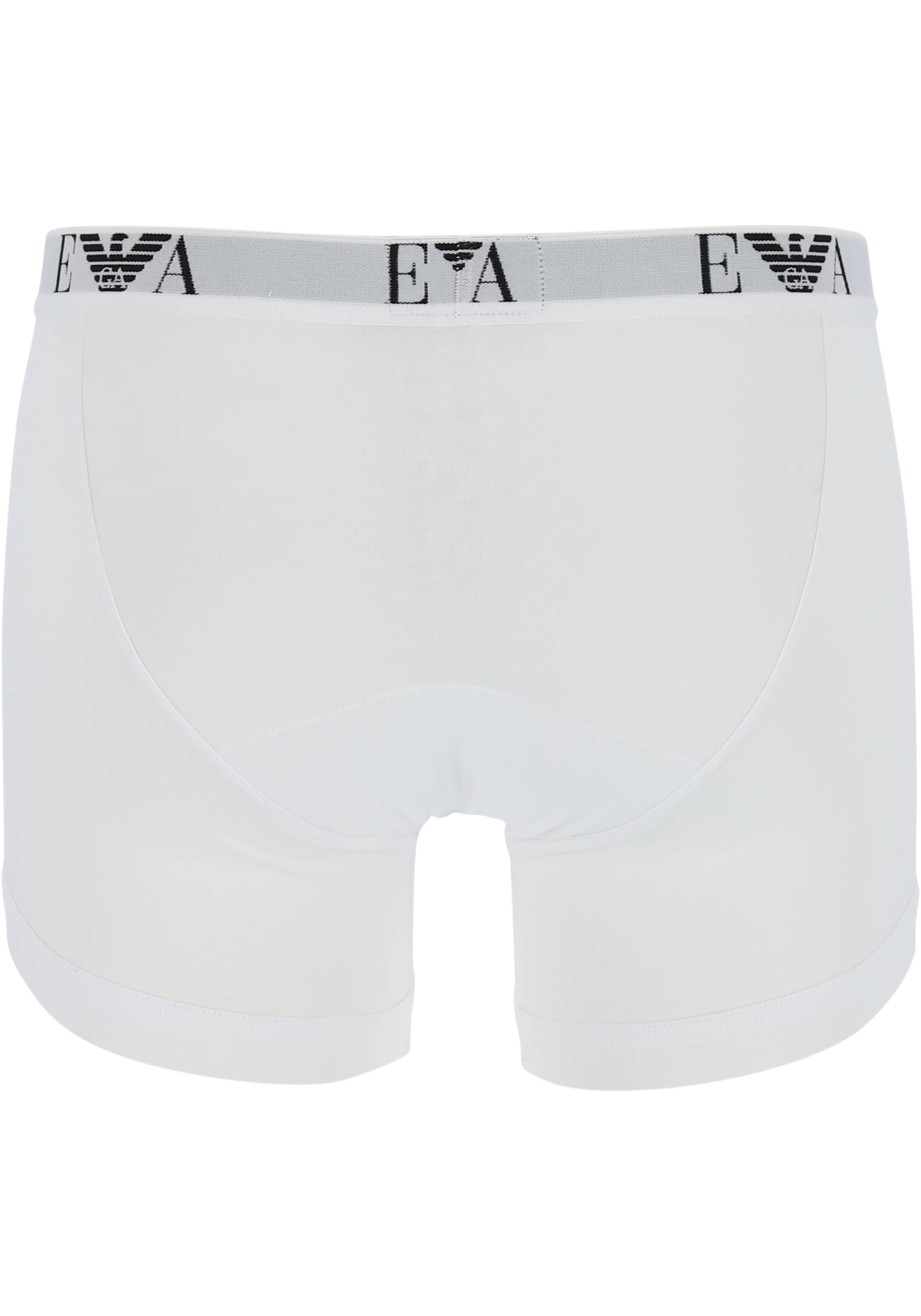 Emporio Armani Boxers Essential Monogram (2-pack), heren boxers normale lengte, wit 